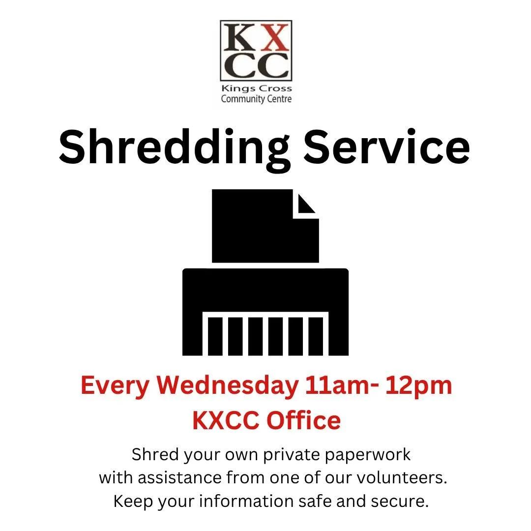 If you have ever worried about who is doing your shredding and would like more control over the process - we have the answer!

Just pop into the KXCC Office on a Wednesday morning and our volunteer Jo will assist you with the task.

Jo is also a qual