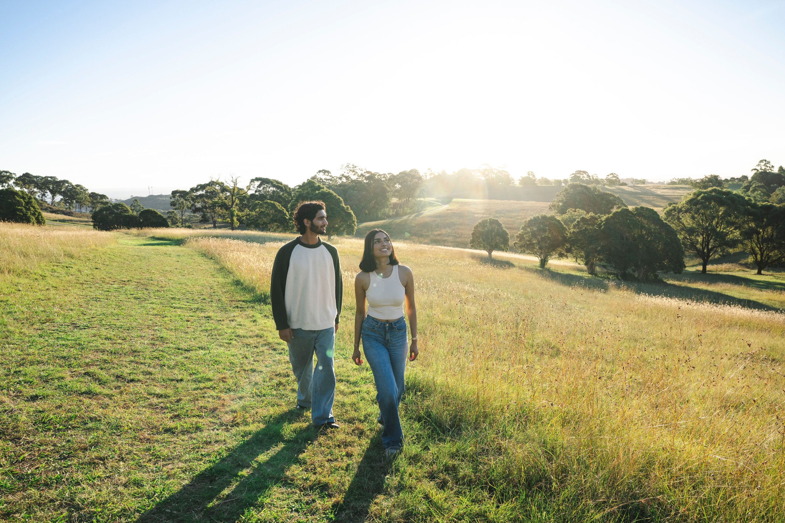 Couple visits the Australian Botanic Garden in Mount Annan Mandatory Credit: Destination NSW