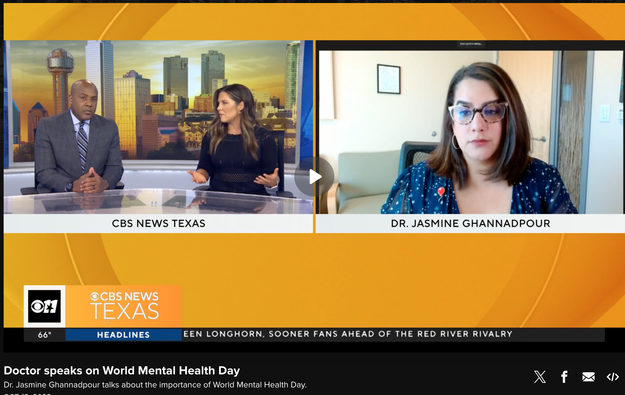 CBS News: World Mental Health Day