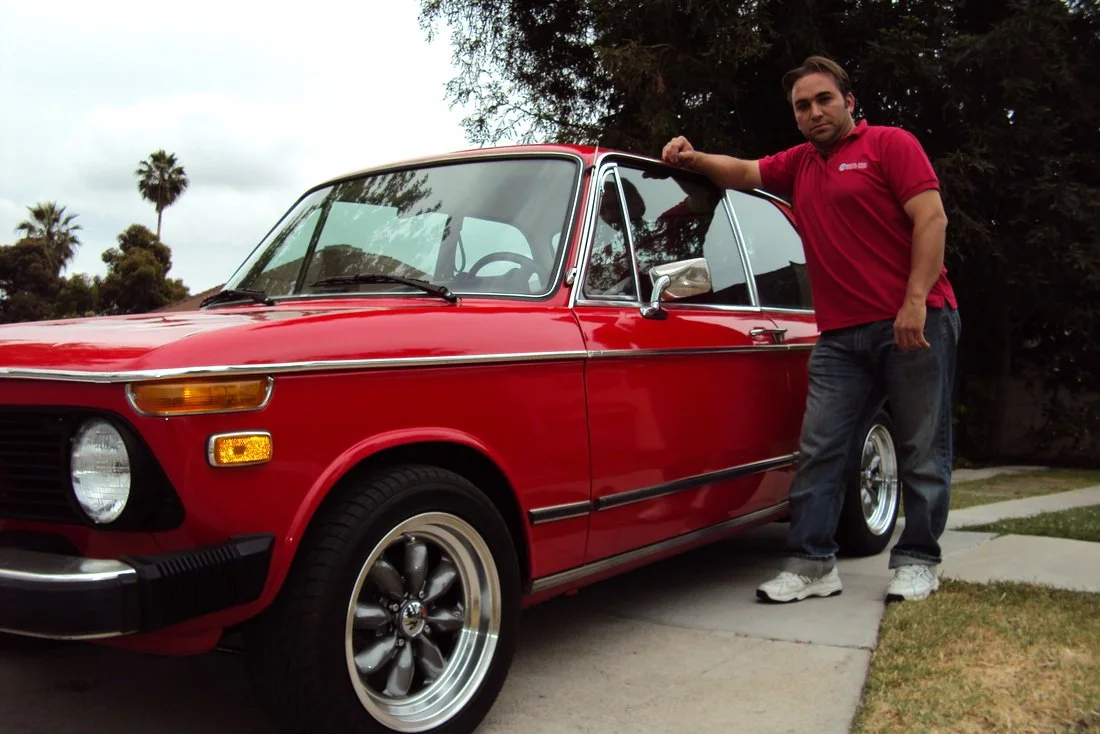 Sevan with a Red BMW 2002 1978