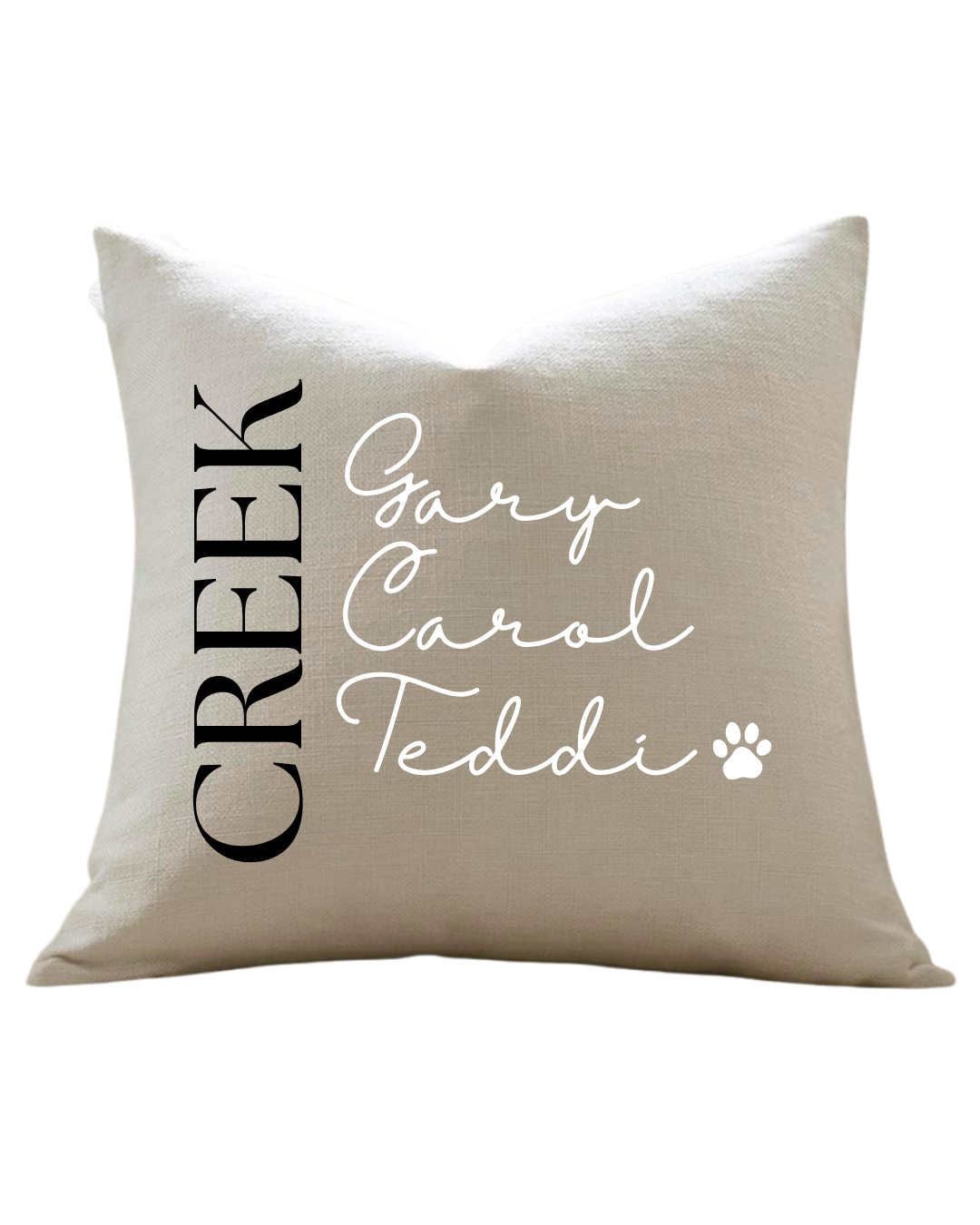 Personalized Throw Pillow Cover- Add-On