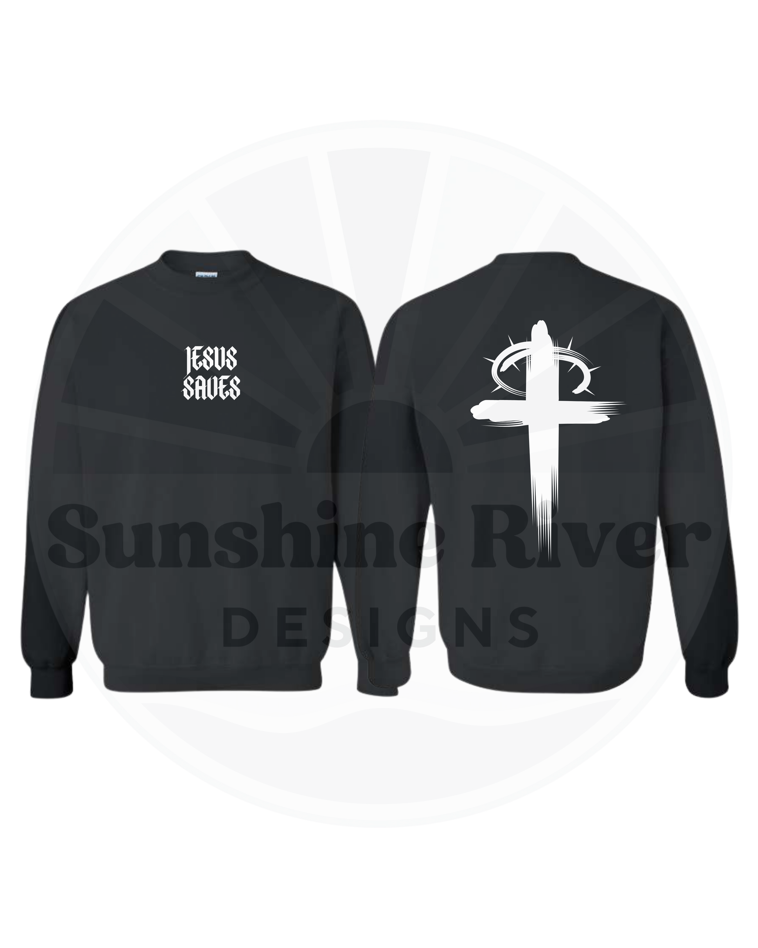 Jesus Saves Men's Crewneck