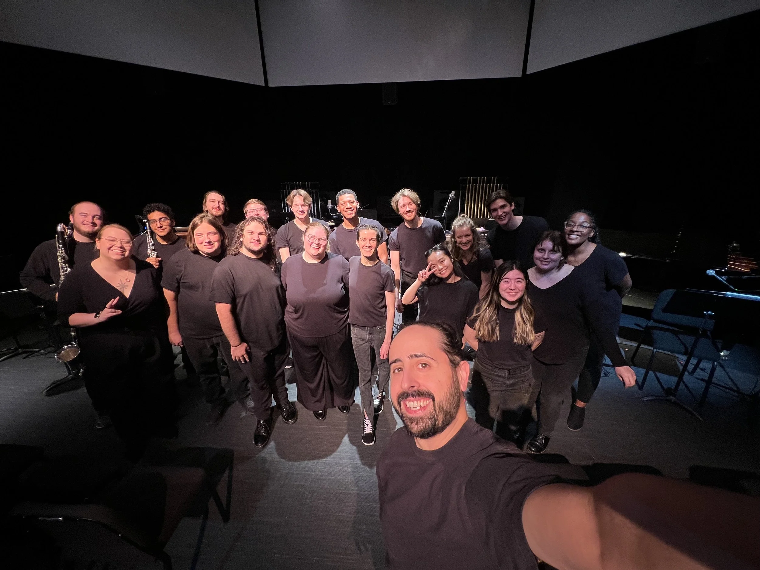 Full Cast and Beige Cowell (11/1/25 - World Premiere, Merrill Ellis Intermedia Theatre, UNT College of Music)