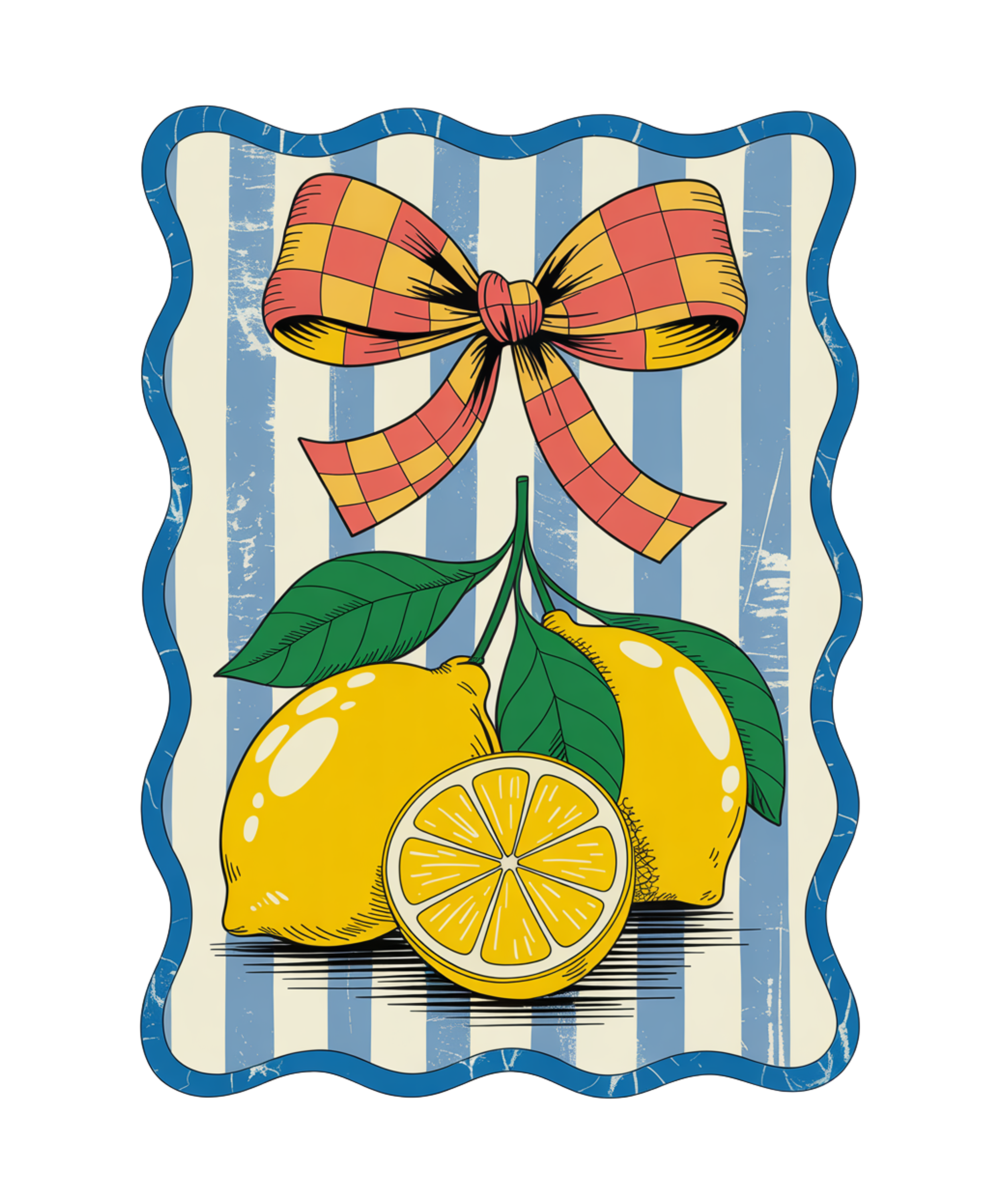 Vintage Lemon Print
