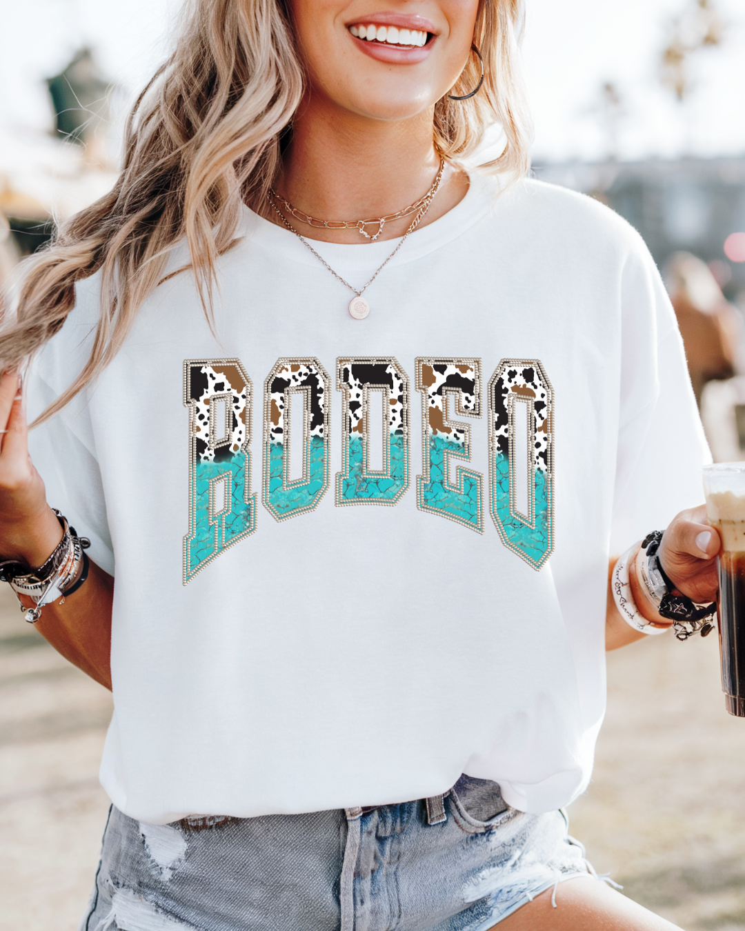 Rodeo Graphic Tee - Western Drip, City Edge. Classic Boyfriend Tee