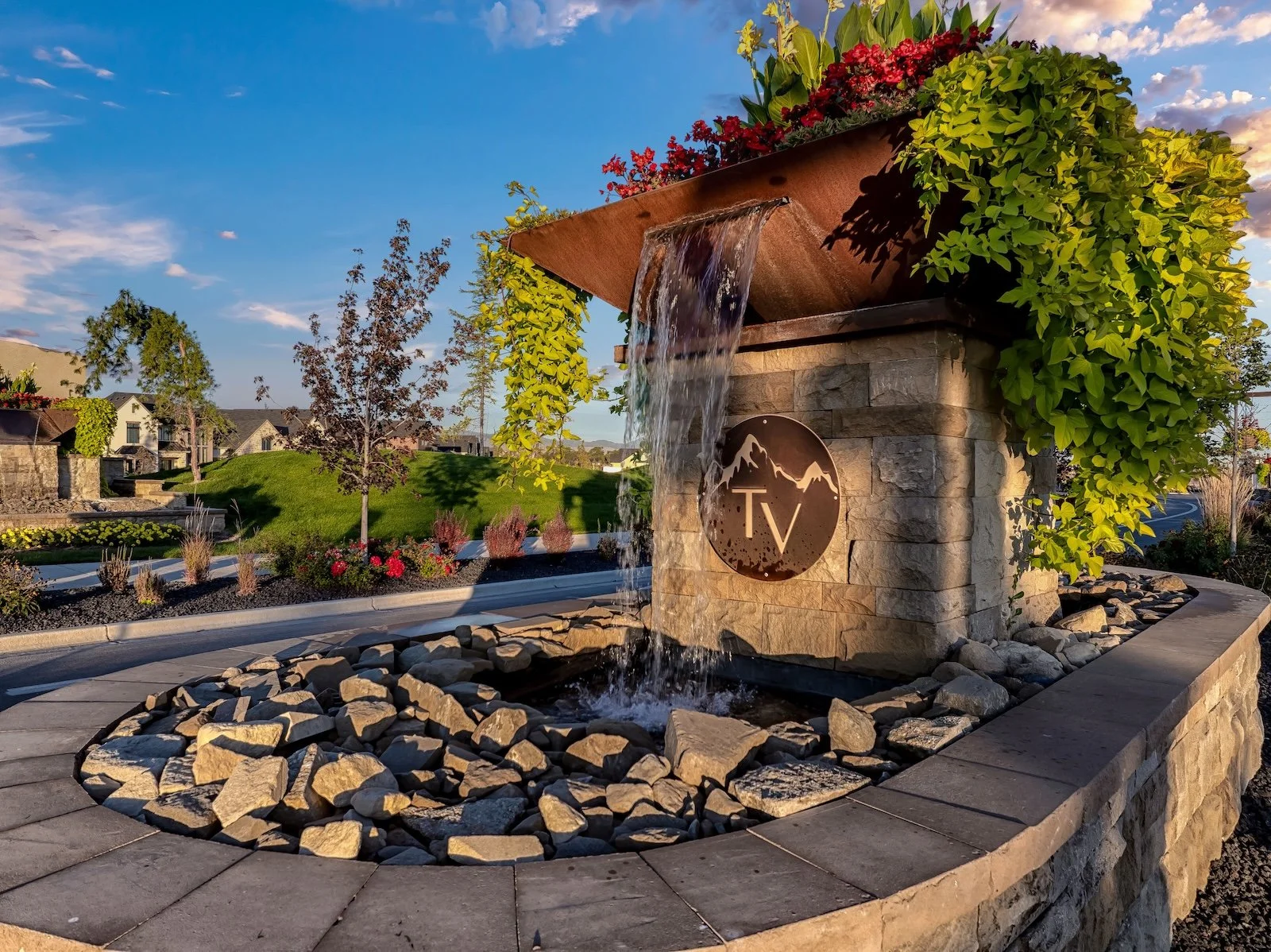 Terra View Eagle Idaho Luxury Water Feature