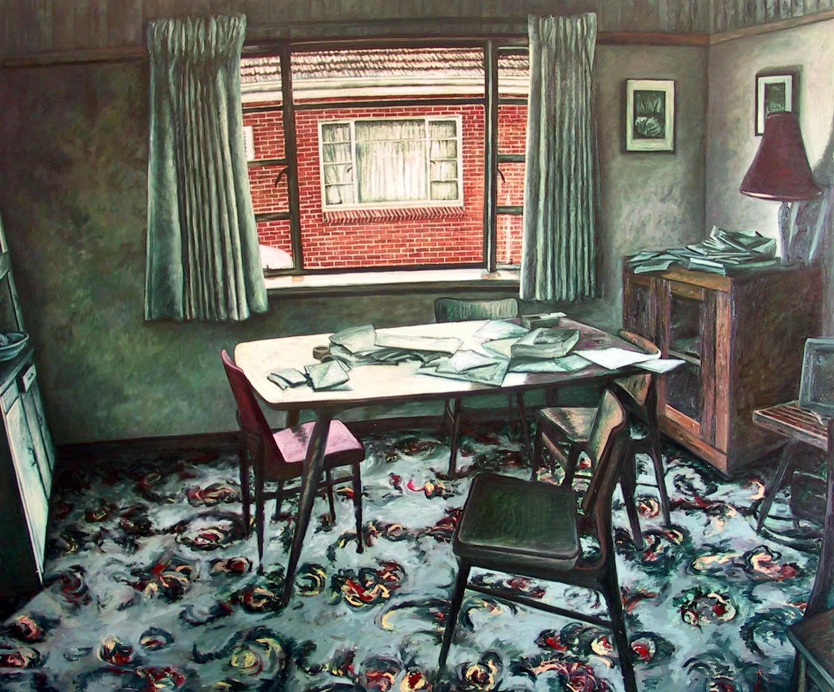   Dinning Room,  2001 152 x 182 cm Oil on canvas 