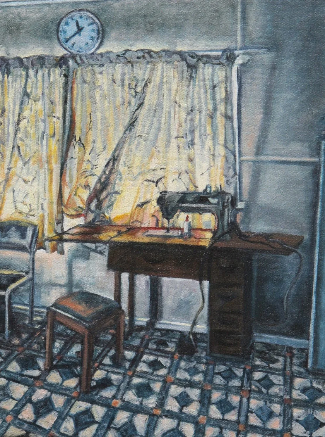   Mum's Sewing Machine,  2012 40 x 30 cm  Oil on canvas 
