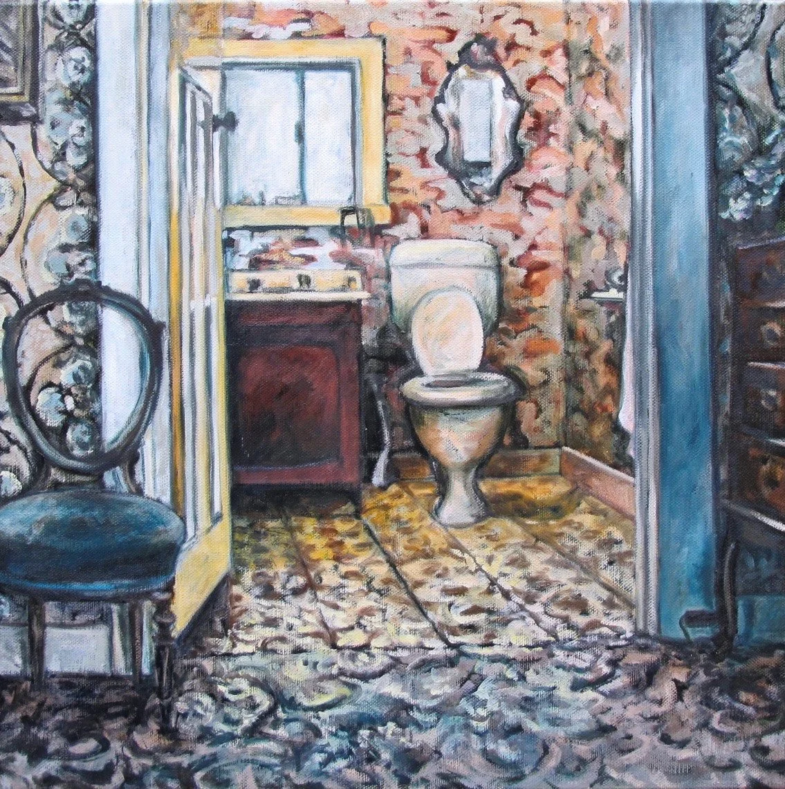   Leila's Bathroom,  2011 40 x 40 cm  Oil on canvas 