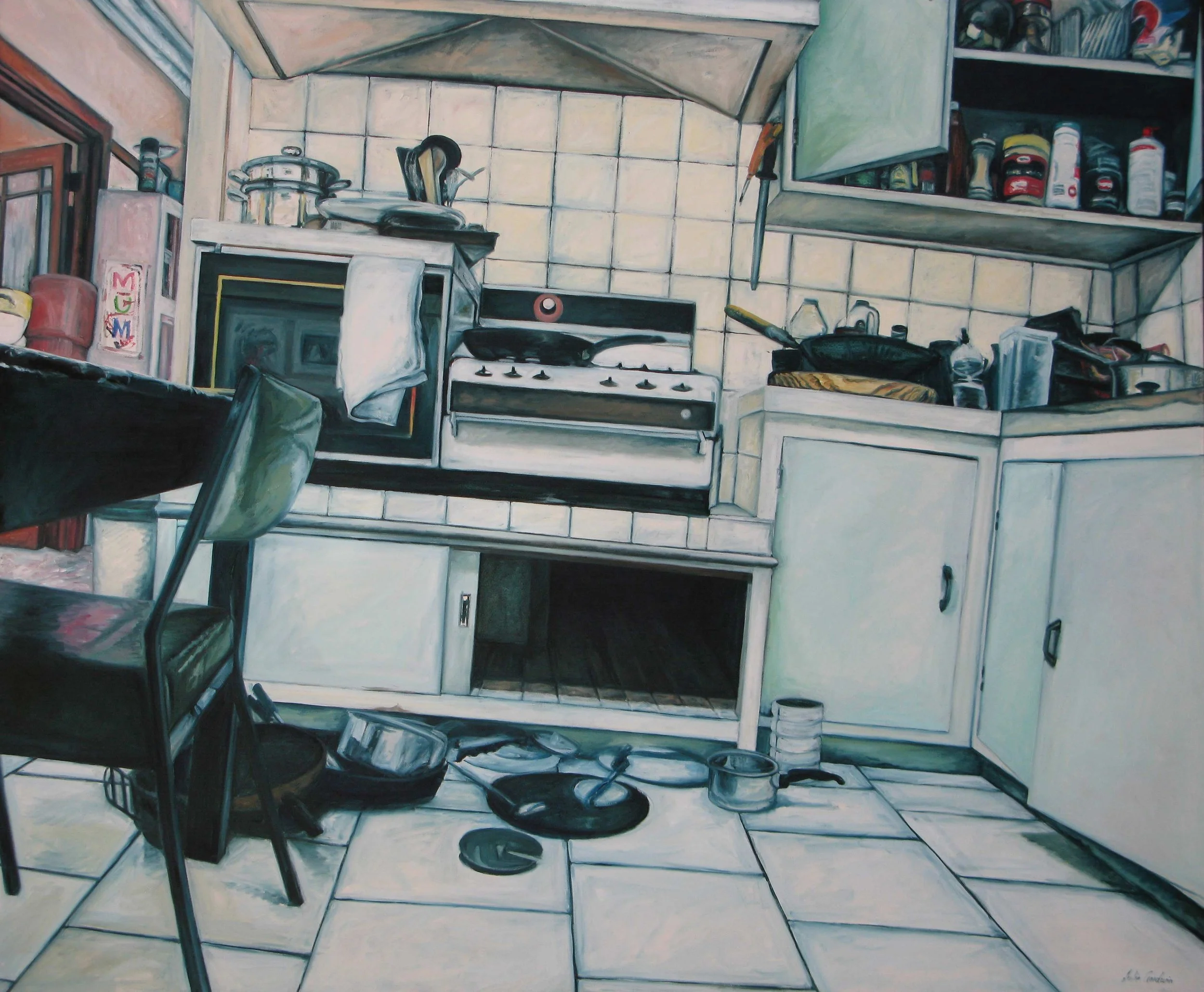   Kitchen,  2001 152 x 182 cm  Oil on canvas 