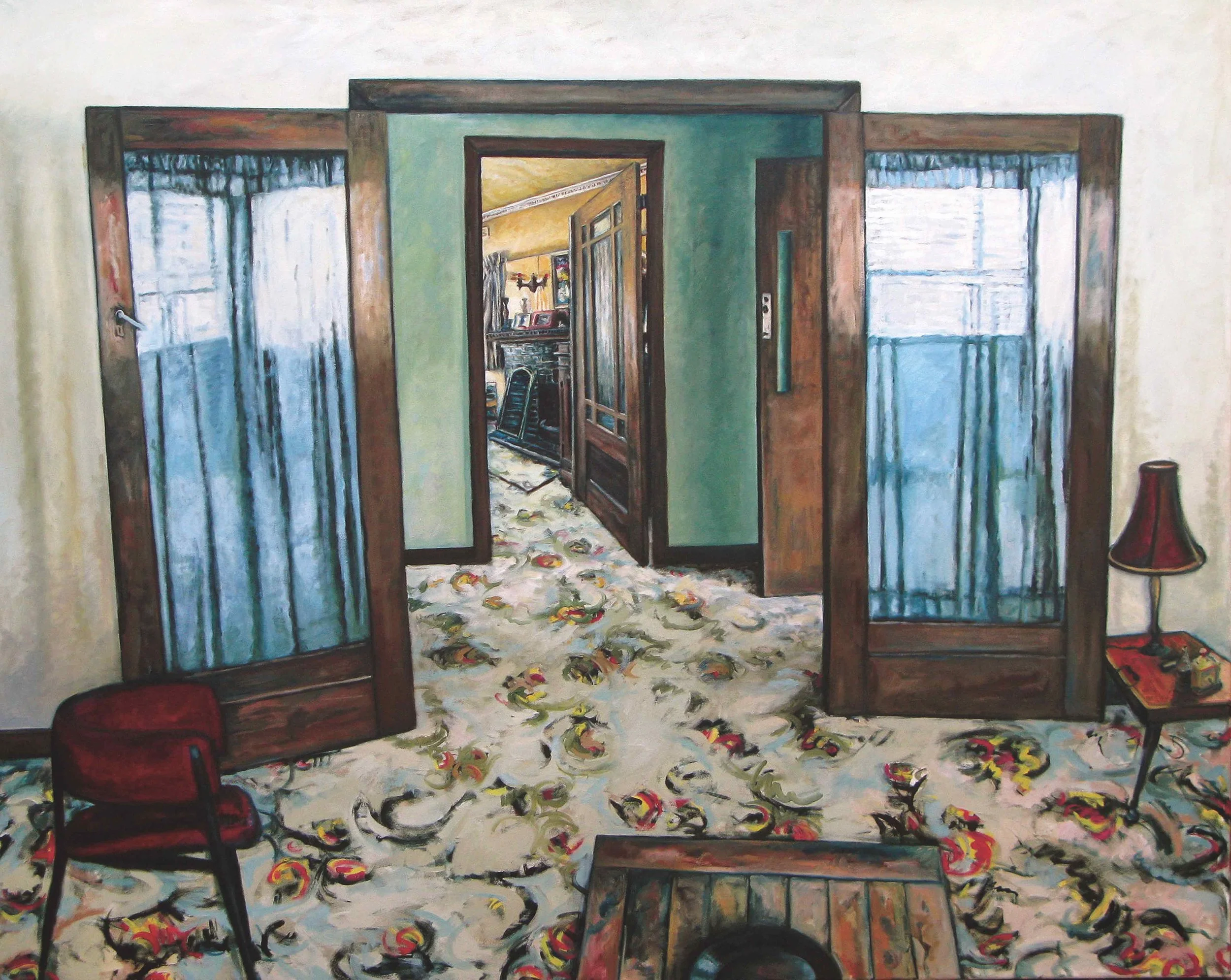   Inside Land,  2009 120 x 150 cm  Oil on canvas 