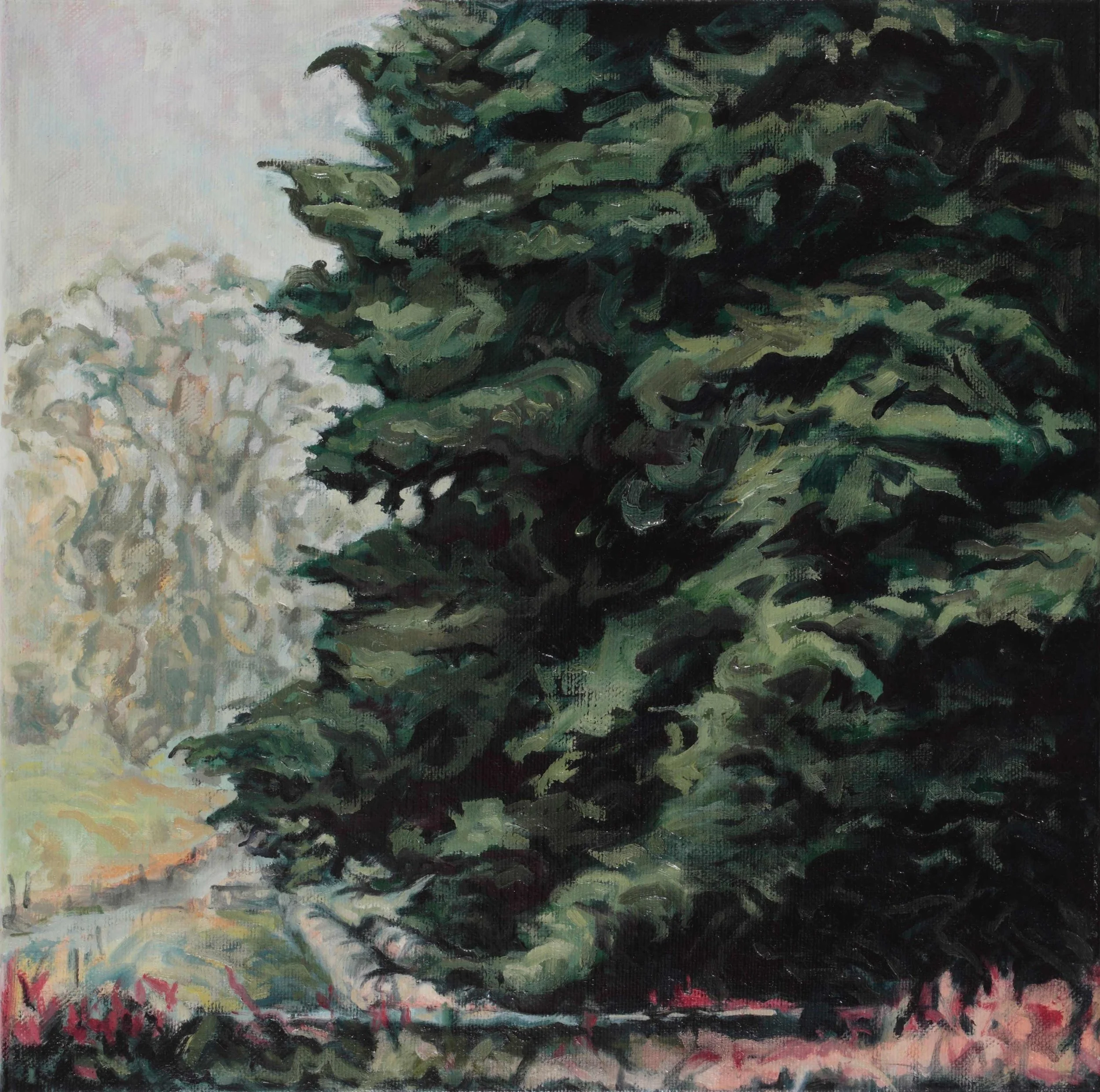   Dancing in the Rain  40 x 40 cm Oil on canvas 