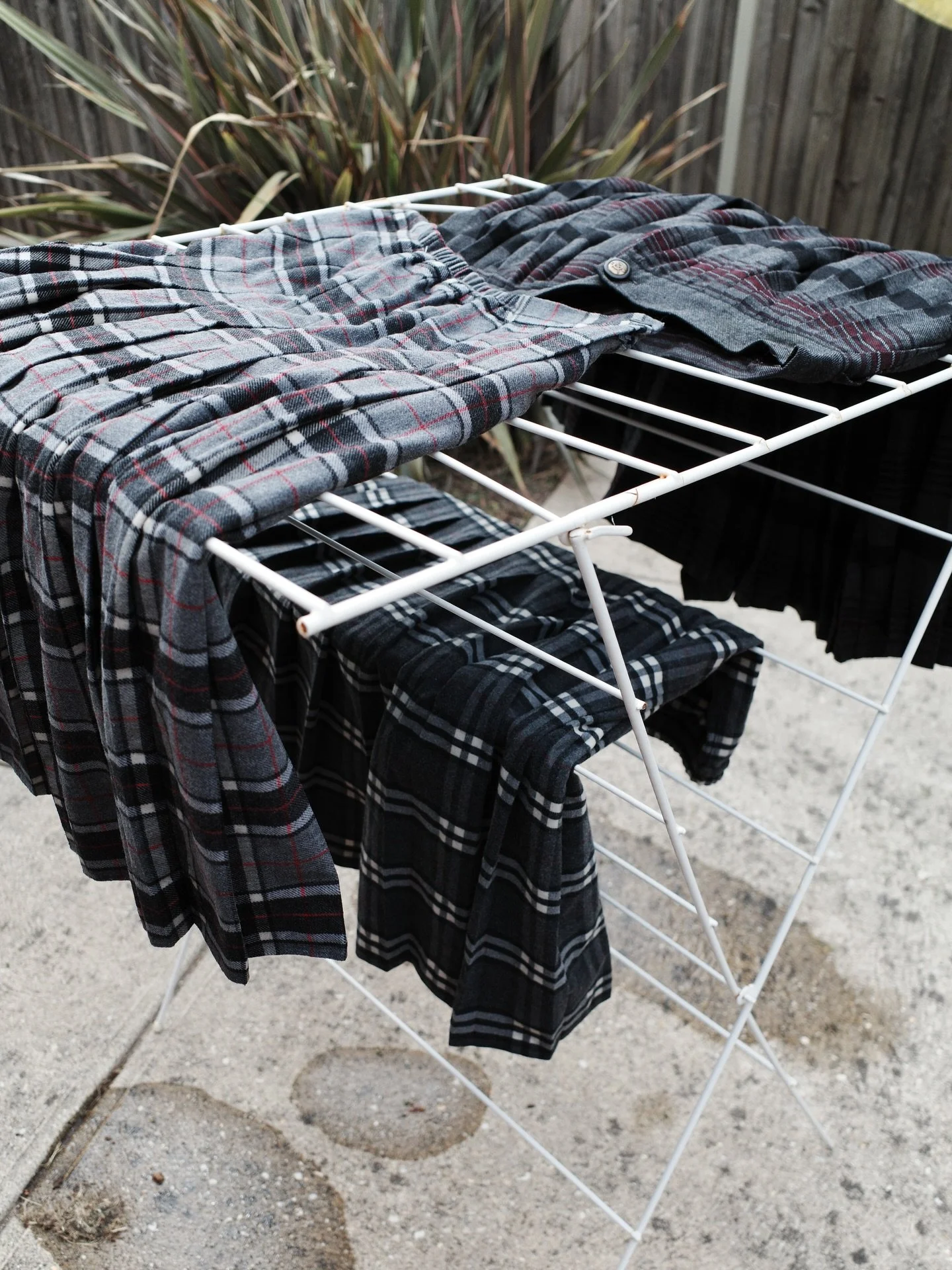 I need more vintage plaid skirts like I need a hole in the head. But these were reduced to $5 at the Salvos because of stains older than me - so I swooped on them, threw them into my tub for a feral brown soak and now they&rsquo;re perfect, and proba