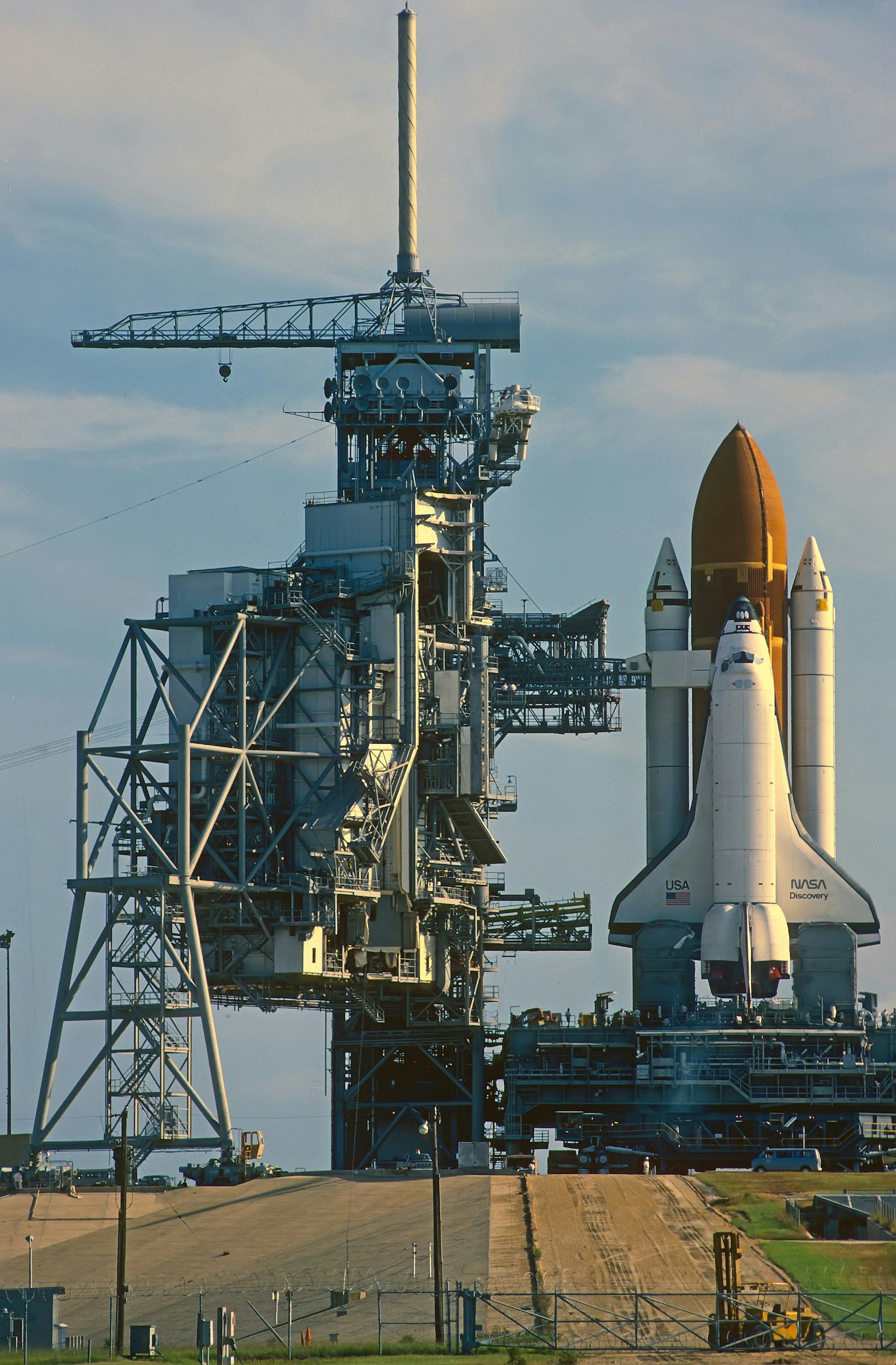 A space shuttle on a launch pad - Let us help you set up your ads for success, too!