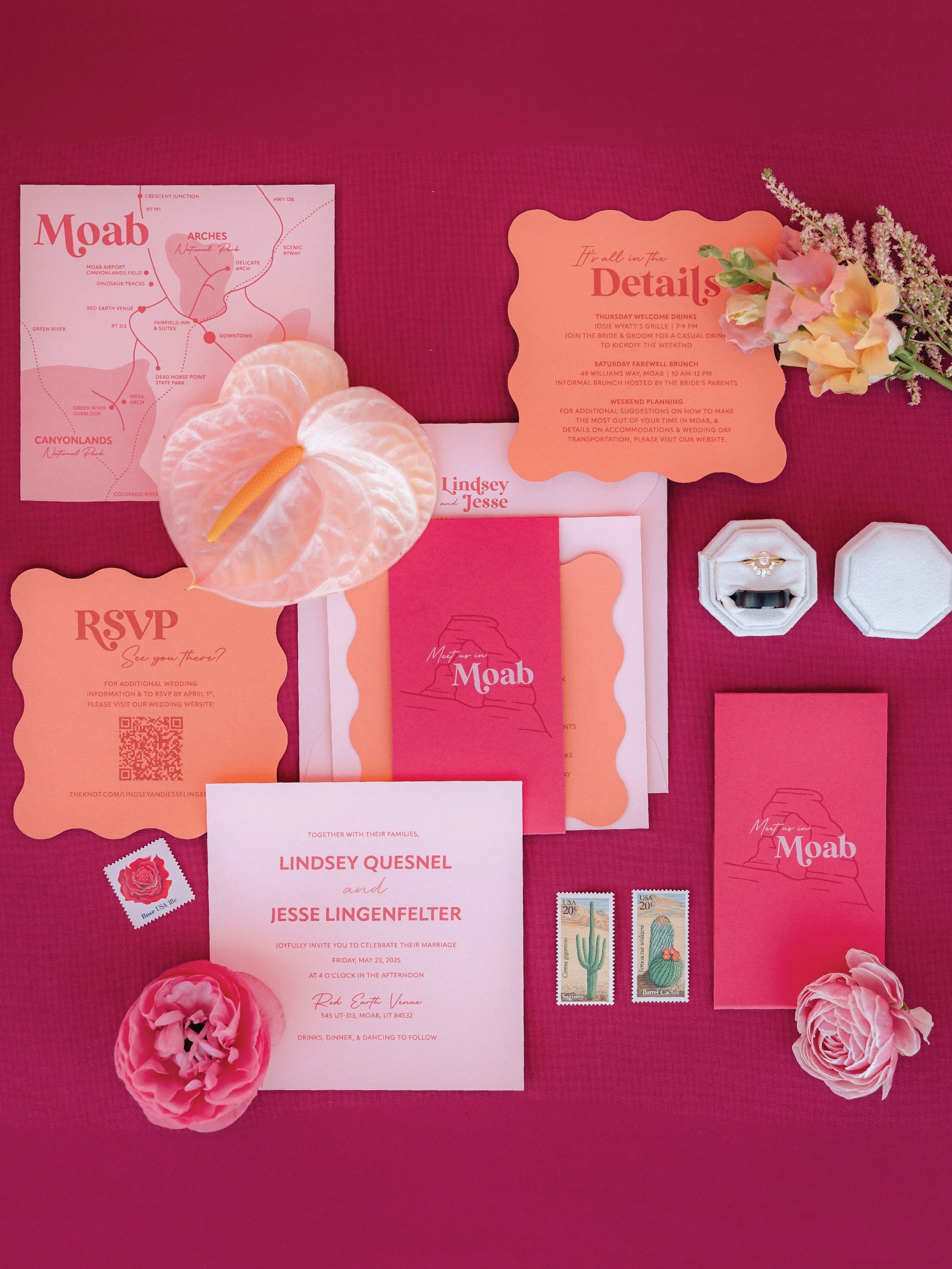 L + J Wedding Invites