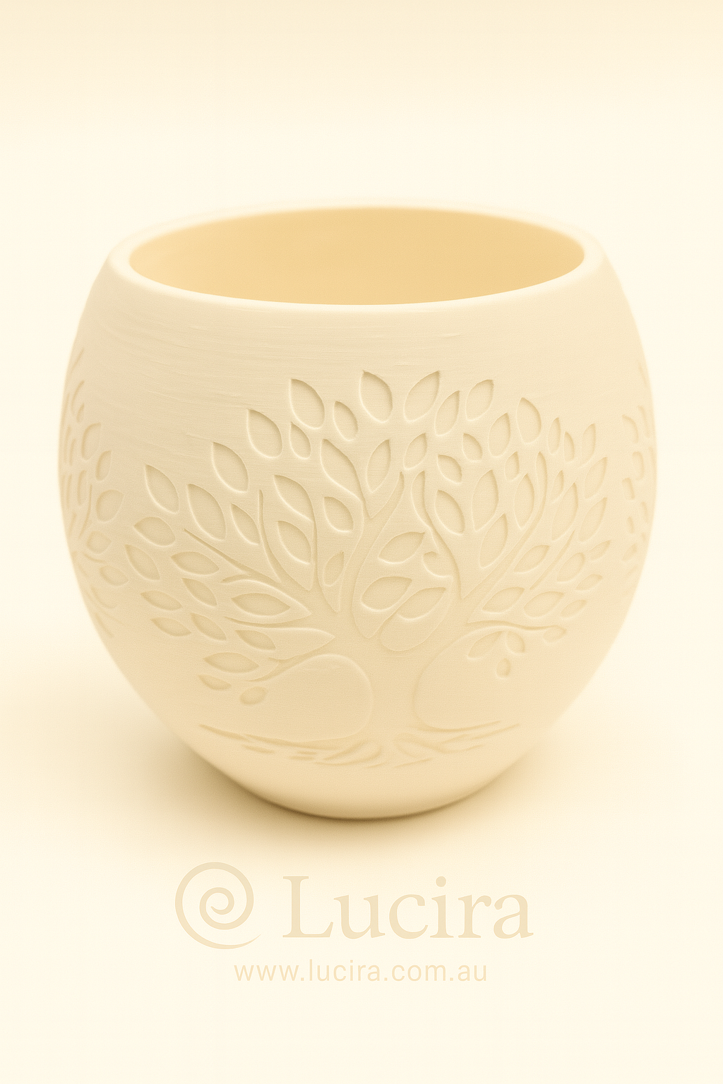 Tree Globe Teaight - White