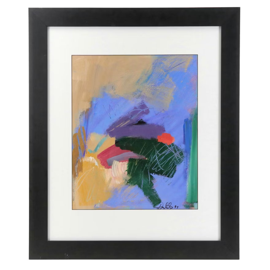 Multicolored abstract painting, 1997