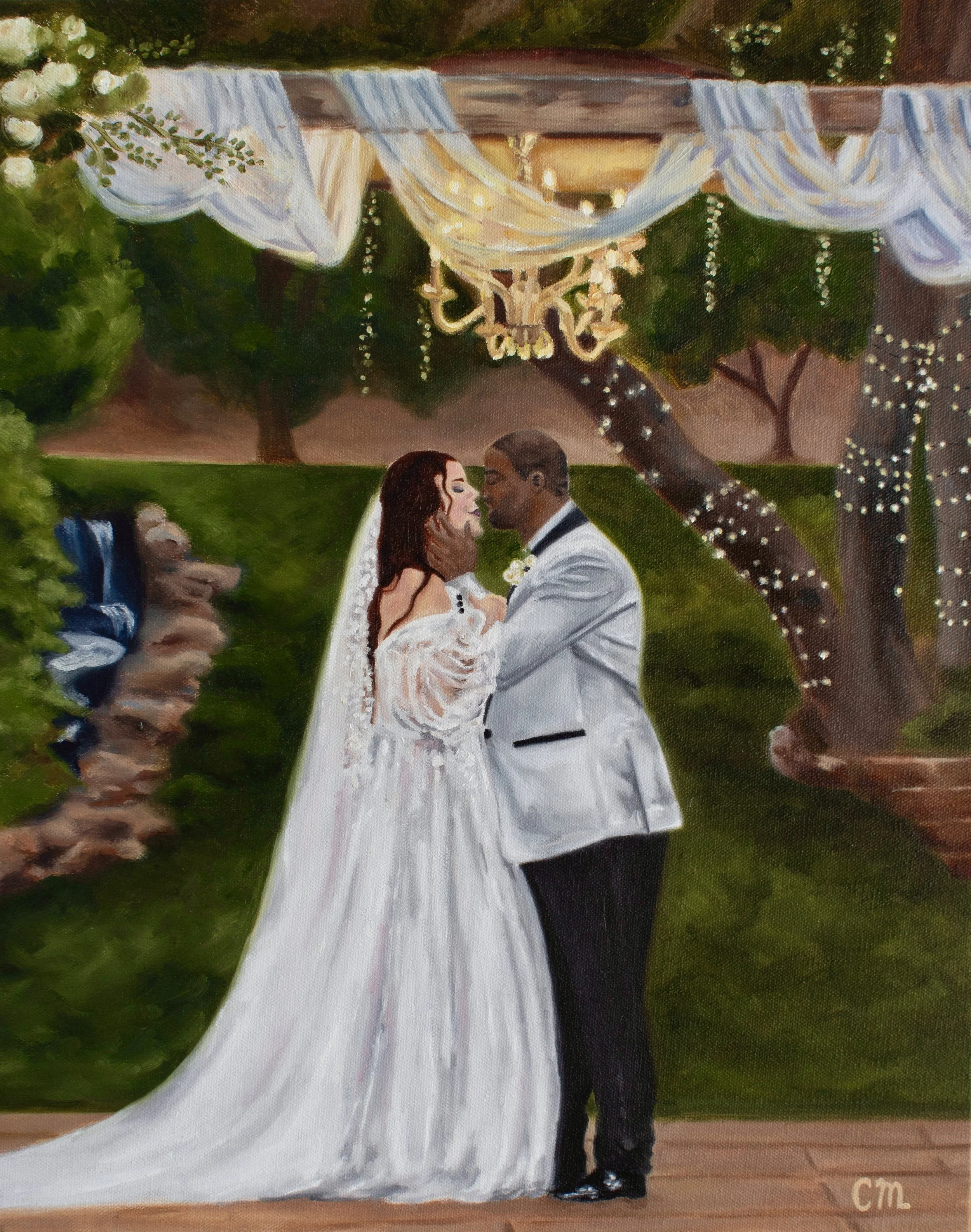 Amanda & Rodney, 16x20 inches