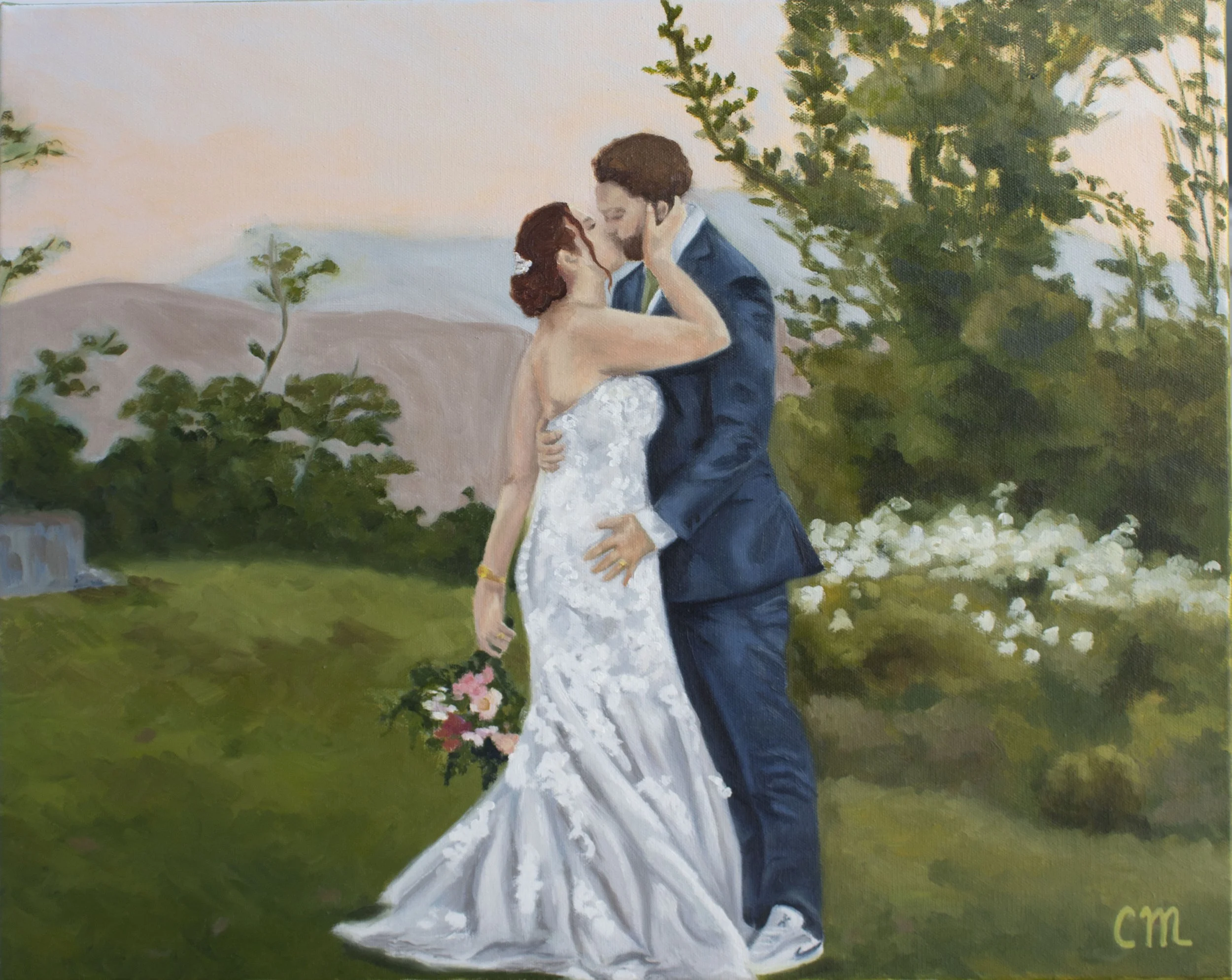 Julie & Jacob, 16x20 inches