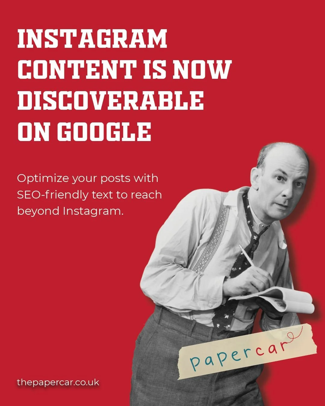 🚀 Did you know your Instagram posts can now be discovered on Google?
That means your captions aren&rsquo;t just for likes&mdash;they&rsquo;re for search too.

✨ Quick tips:
&bull; Use SEO-friendly keywords in captions
&bull; Write naturally, like pe