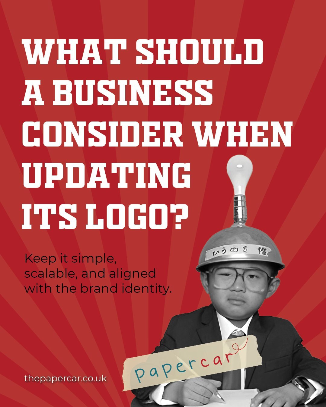 A logo refresh can transform how your brand is perceived &mdash; but it has to be done right. Keep it simple, scalable, and aligned with your brand identity. ✍️

Papercar, a London creative agency, helps businesses through every stage of logo design,
