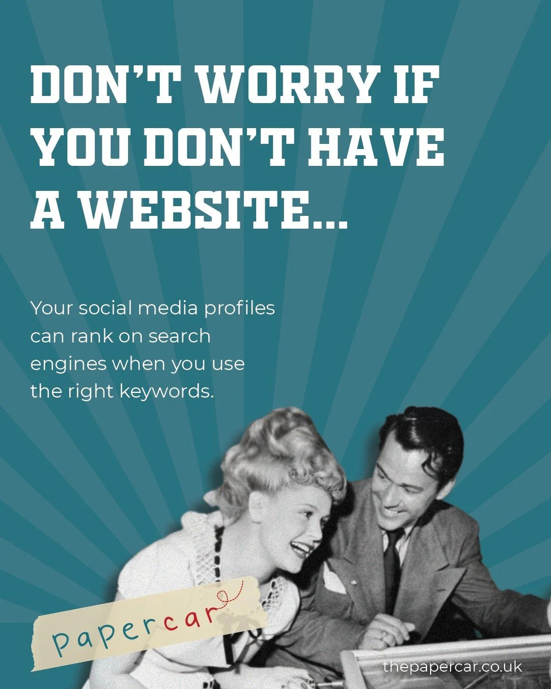 🌐 No website? No problem.
Your social media profiles can still rank on search engines when you use the right keywords.

✨ How to get found:
&bull; Optimize your bio with strong keywords
&bull; Use keywords in captions &amp; posts
&bull; Add descript