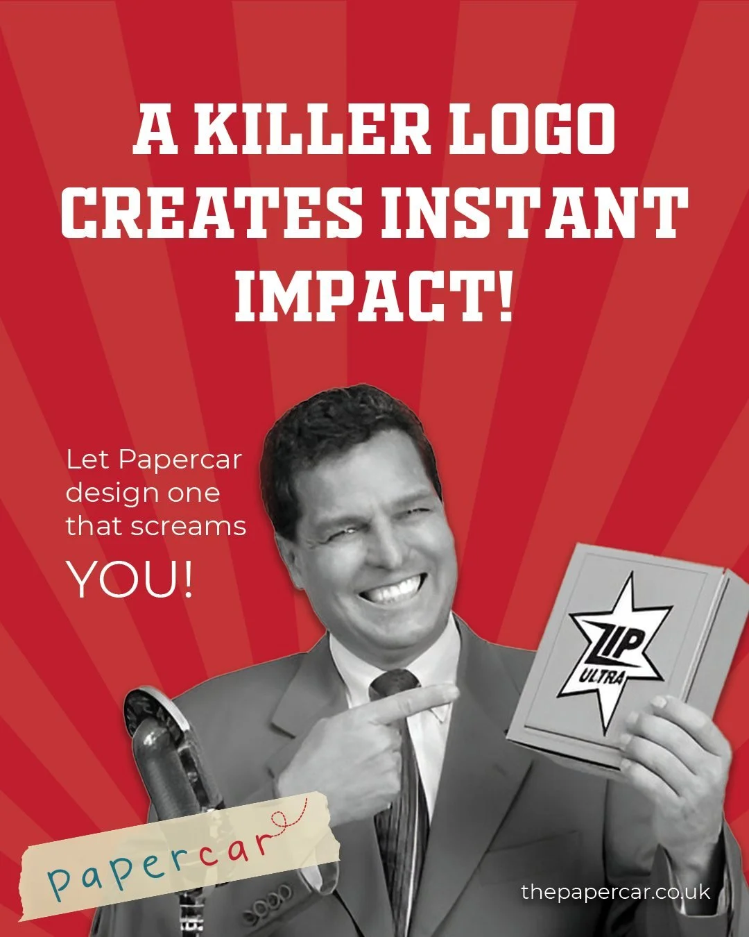 🎯 A killer logo creates instant impact. At Papercar, a London creative agency, we design logos that speak your brand story loud and clear. From branding &amp; identity to full brand refresh, we help small businesses shine with bold design services L