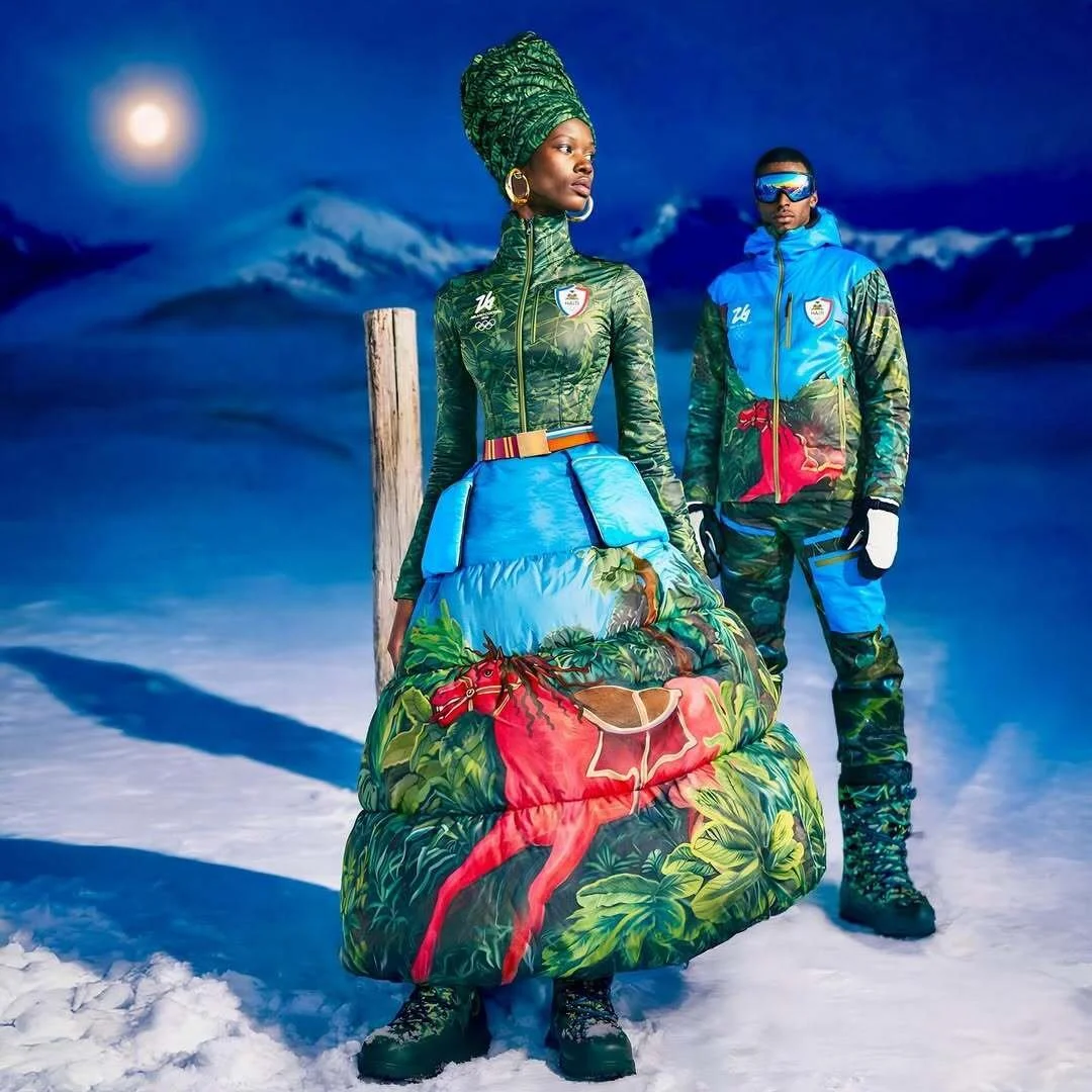 Winter Olympics has just started ❄️
Haiti steps in with uniforms that feel like moving artworks. Designed by Stella Jean and inspired by &Eacute;douard Duval-Carri&eacute;.
A powerful cultural statement on snow.
Photos from @stellajean_sj_