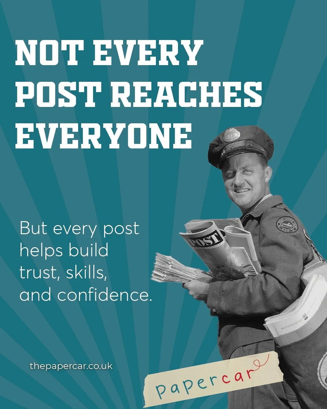 Not every post reaches everyone, but every post helps build trust, skills, and confidence.

#PaperCar #SocialMediaMarketing #SmallBusinessTips #ContentStrategy #LondonAgency