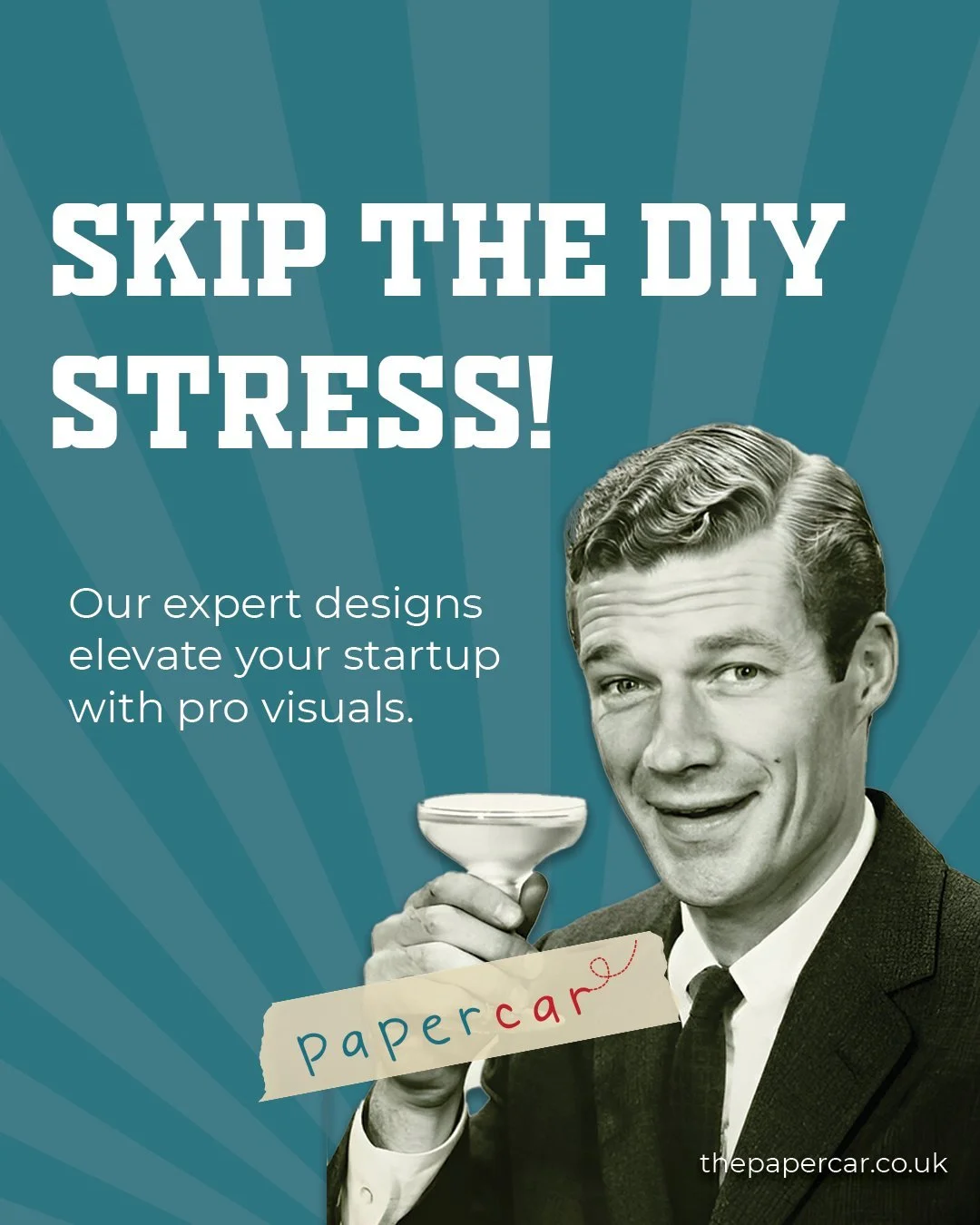 Skip the DIY stress. Our expert designs elevate your startup with pro visuals.

#PaperCar #StartupTips #BrandDesign #LondonAgency #SmallBusinessTips
