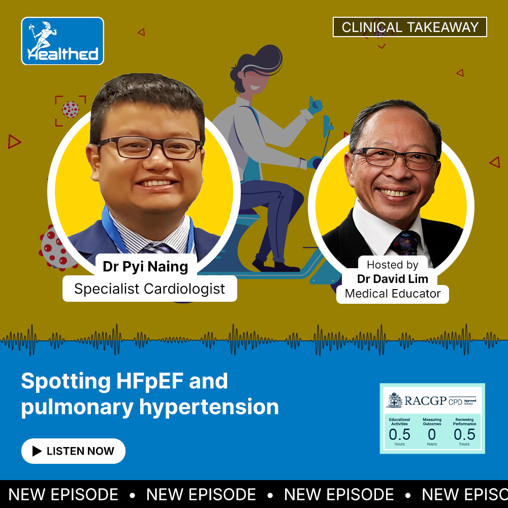 Dr Pyi Naing discussing how echo can help GPs to save lives in primary care setting.