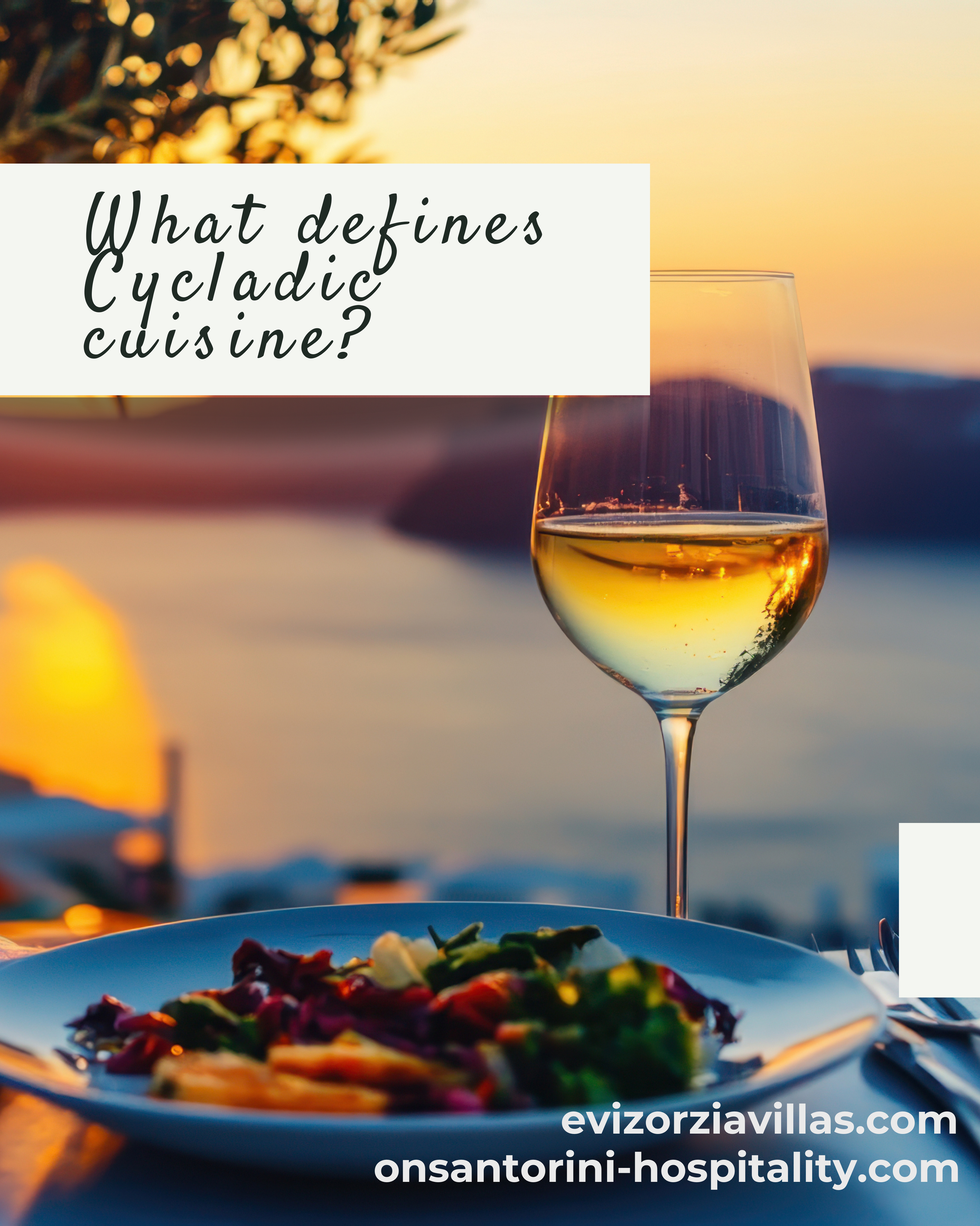What defines Cycladic cuisine?