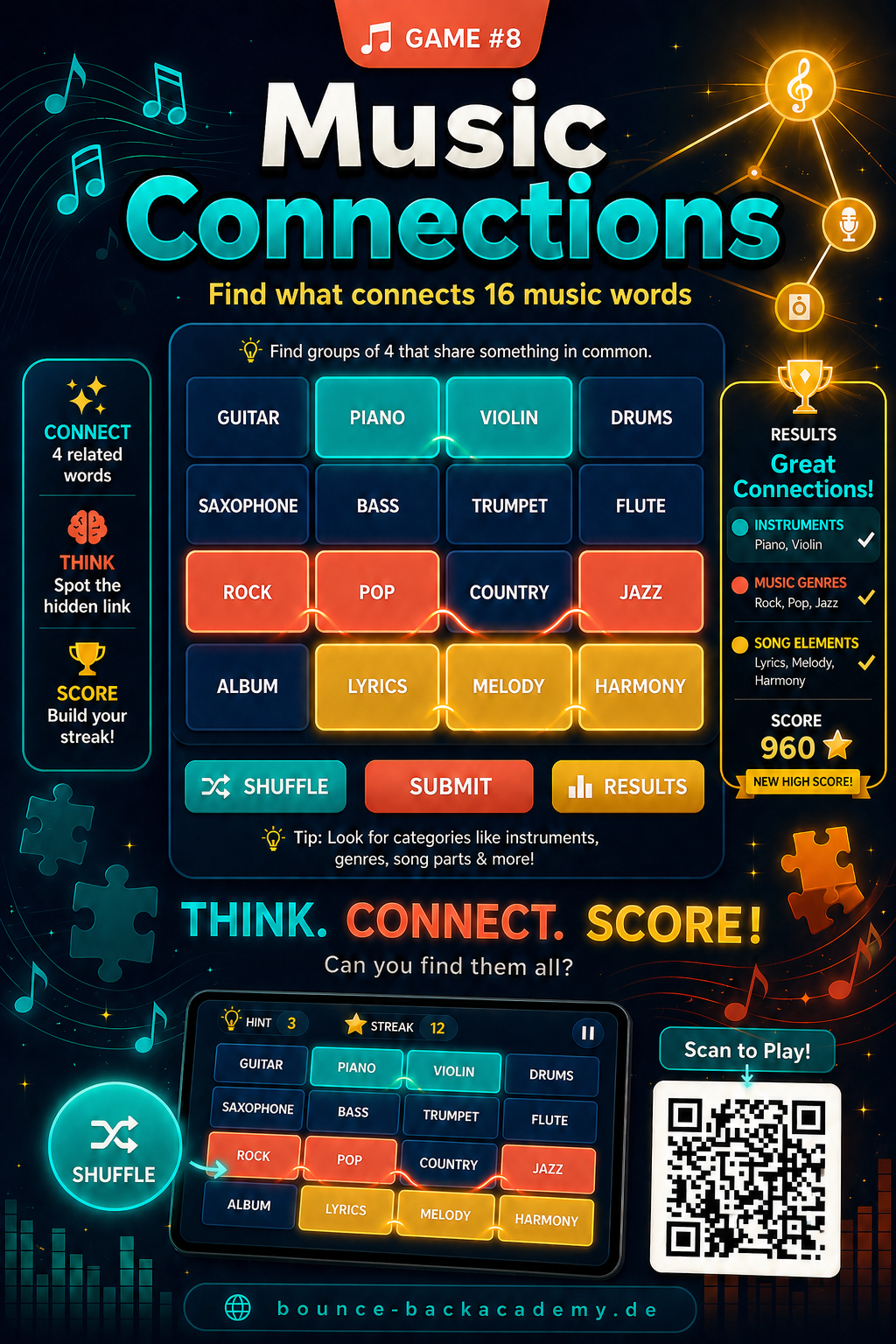 Music Connections: Find the Link Between the Clues