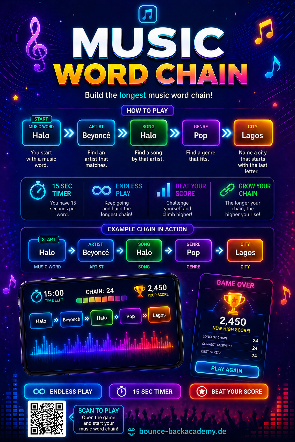 Music Word Chain: How Long Can You Keep the Chain Going?