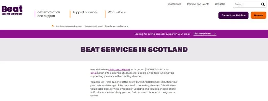 Support for Eating Disorders