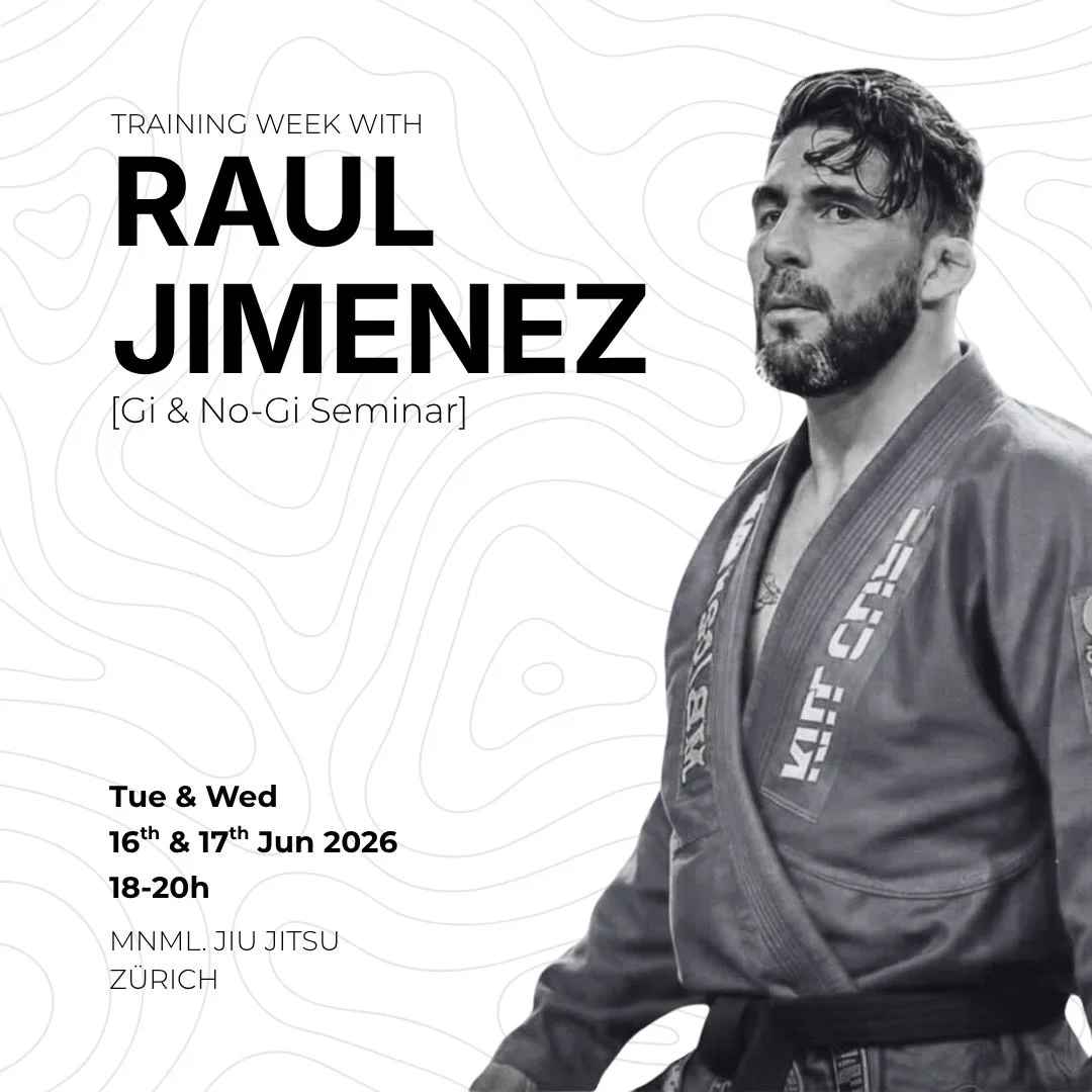 We&rsquo;re excited to host Raul &ldquo;Gacho&rdquo; Jimenez at MNML. for an exclusive Gi &amp; No Gi seminar experience on June 16&ndash;17.

Father and coach of World Champion Roberto Jimenez, Gacho is known for building fearless athletes and a rel
