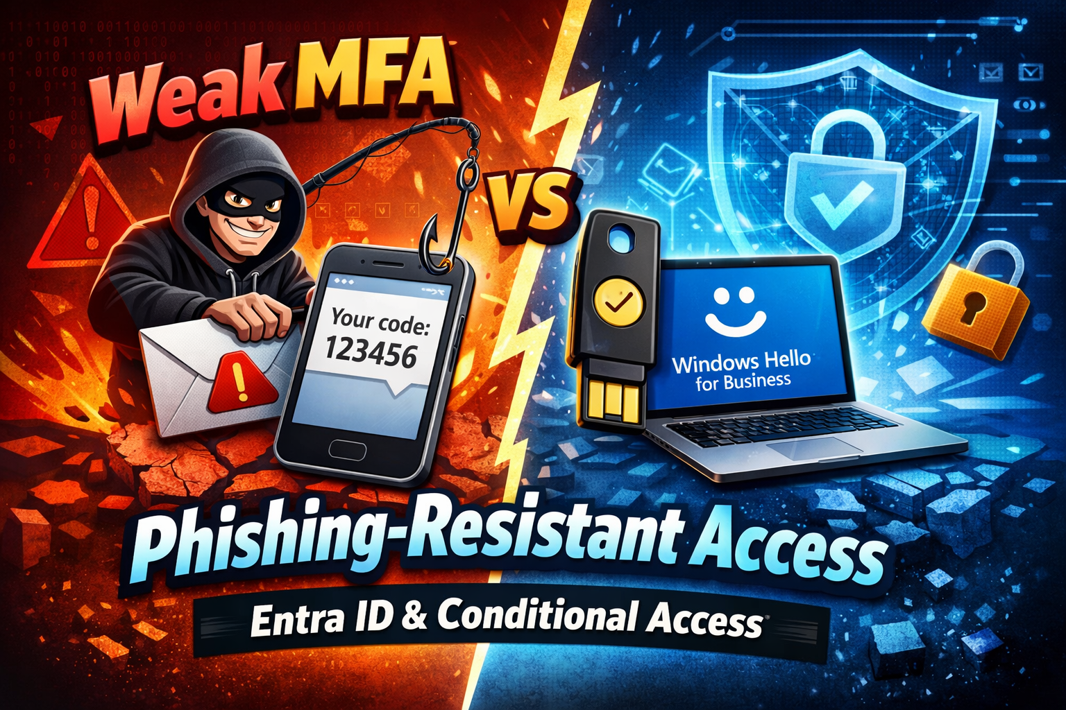 Why Traditional MFA Fails: Enforcing Phishing-Resistant Access with Entra ID &amp; Conditional Access