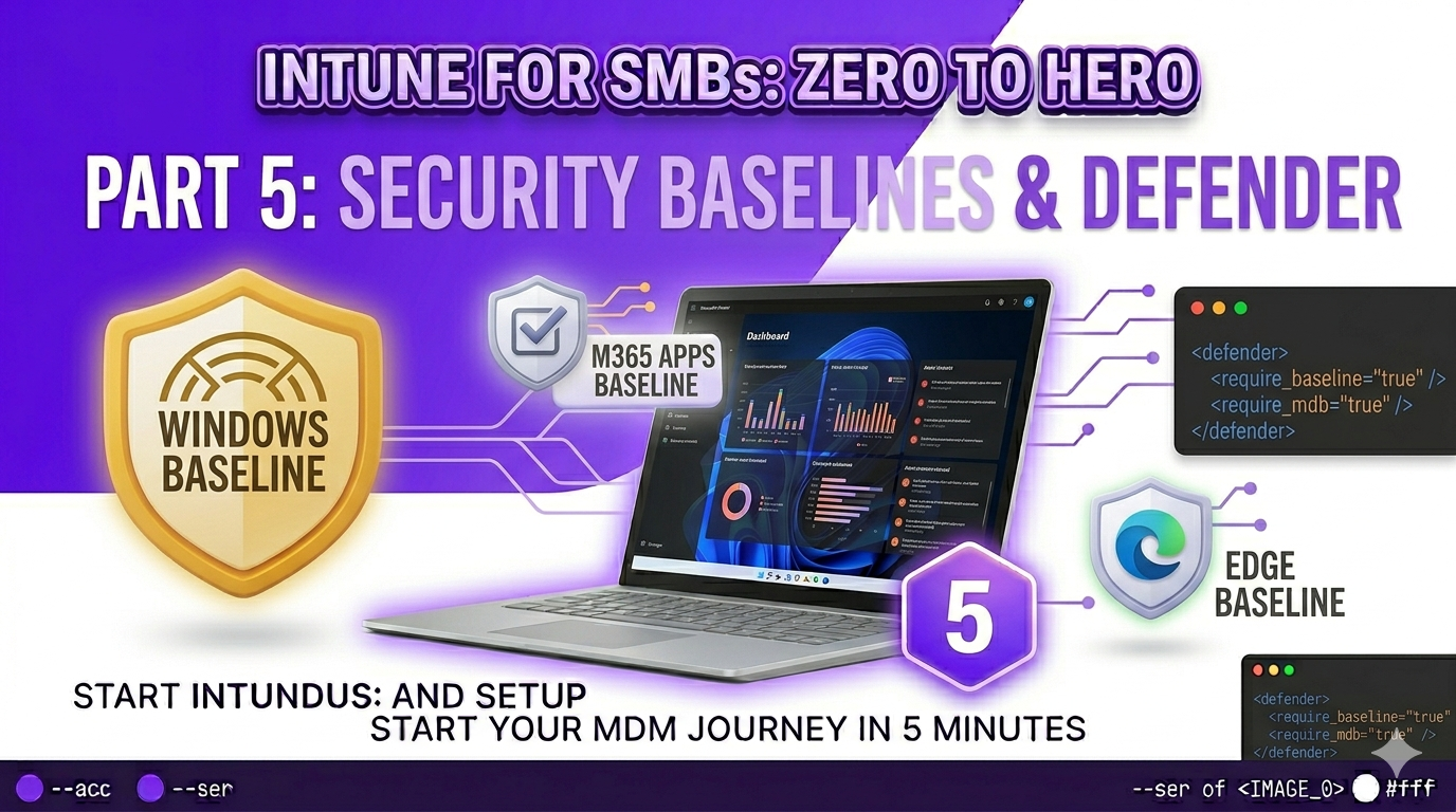 Security Baselines &amp; Defender for Business