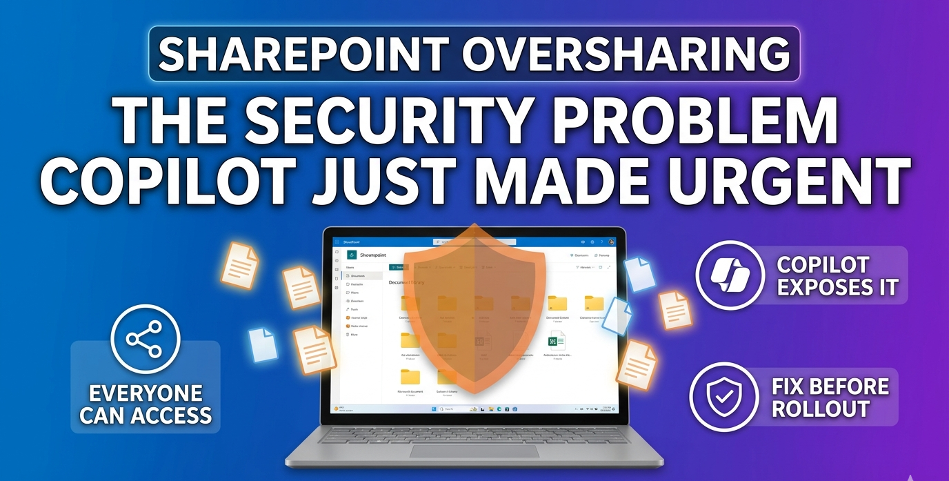 SharePoint Oversharing: The Security Problem Copilot Just Made Urgent