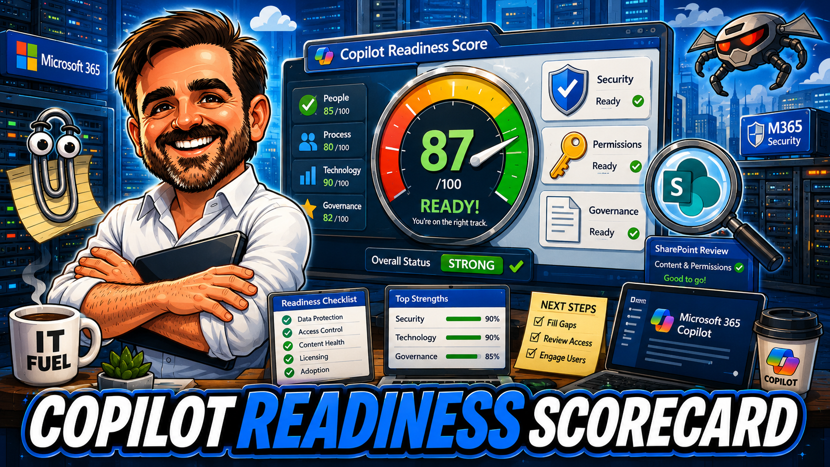 Microsoft 365 Copilot Readiness Scorecard 2026: Permissions, Security and Governance