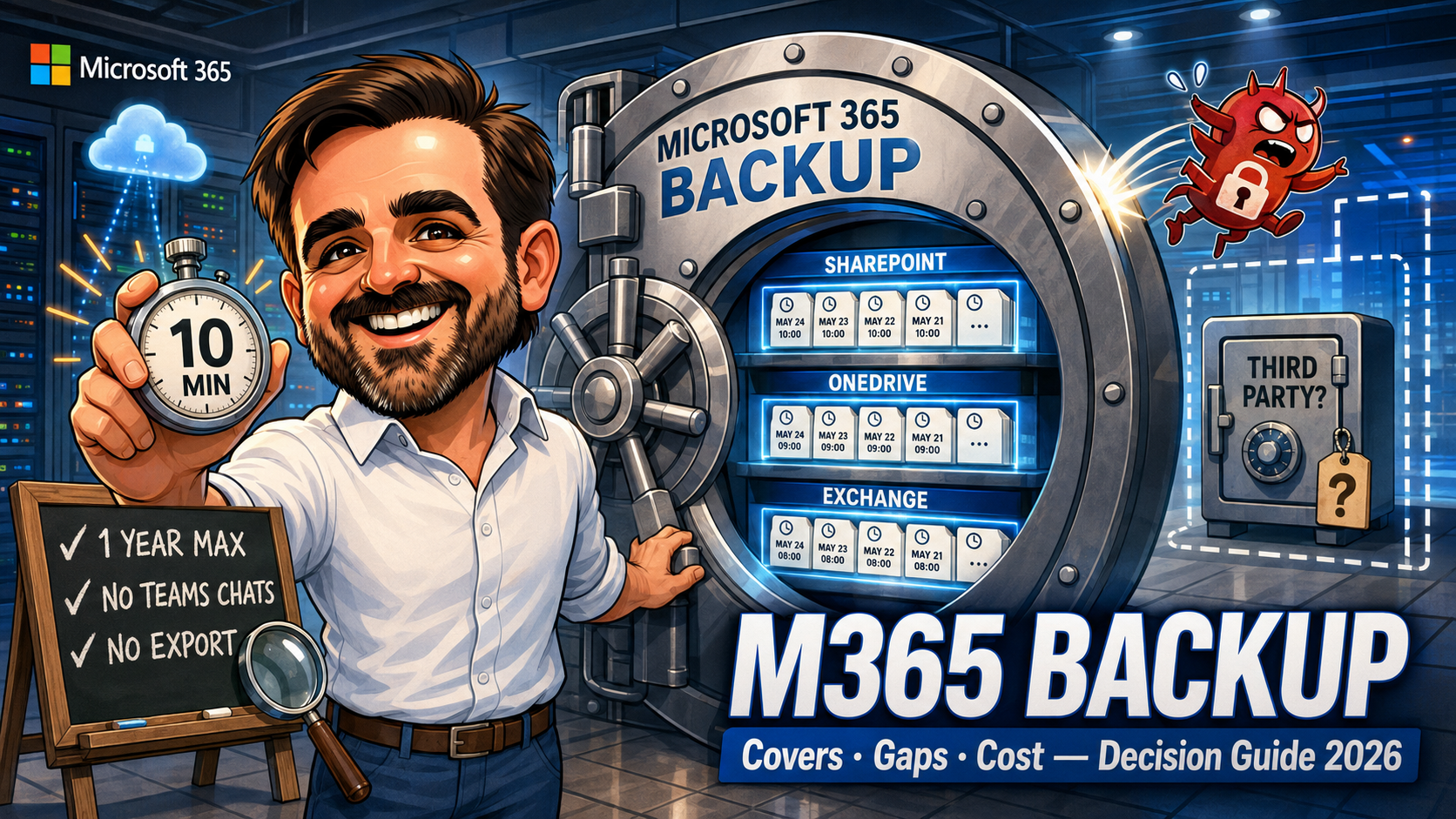 Microsoft 365 Backup: What It Covers, What It Does Not, and When You Still Need a Third Party (2026)