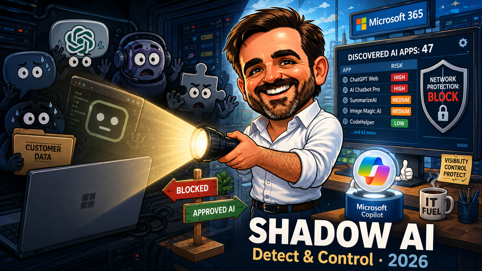 Shadow AI on Company Devices: Detect and Control Unsanctioned AI with Intune, Defender and Purview (2026)