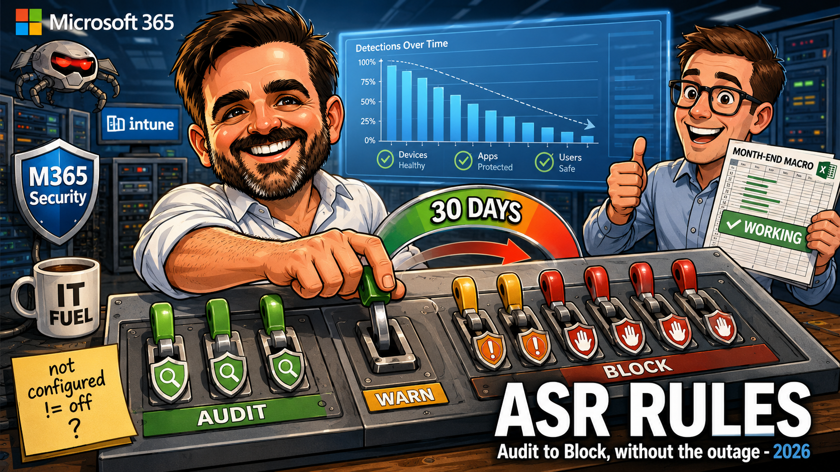 ASR Rules: Audit-to-Block Rollout with Intune (2026)