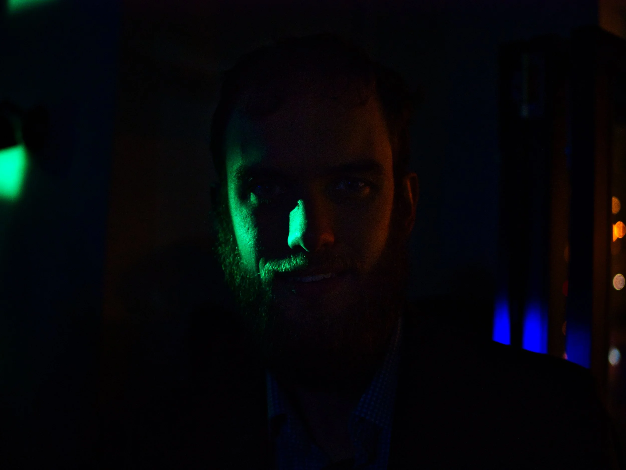 Ben in neon - Labour conf.jpg