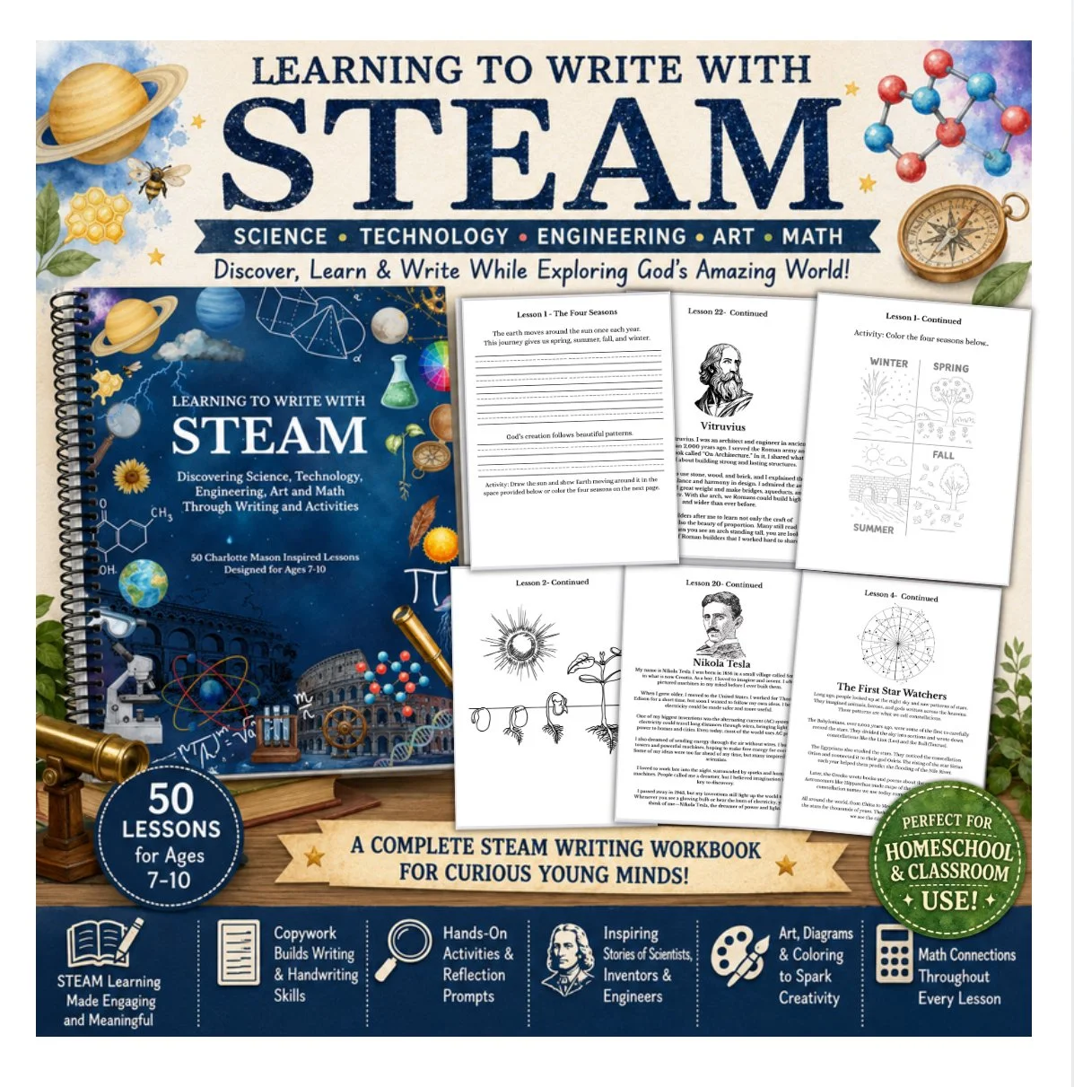 Learning to Write with STEAM | Digital Download PDF