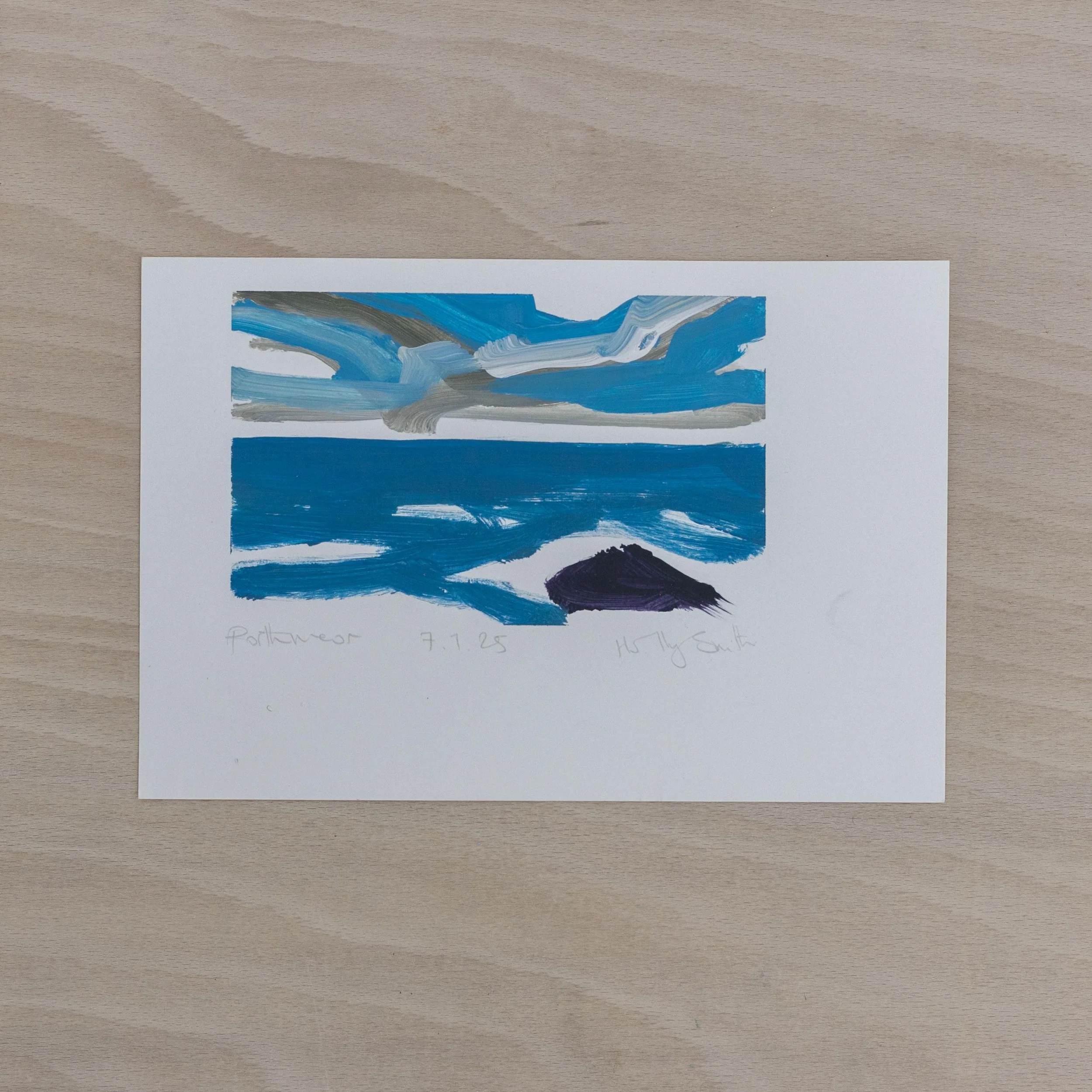 On the beach at Porthmeor