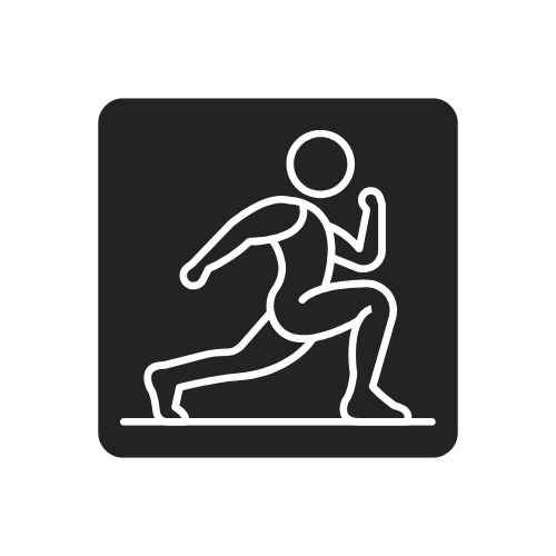 Icon of a person running or jogging.