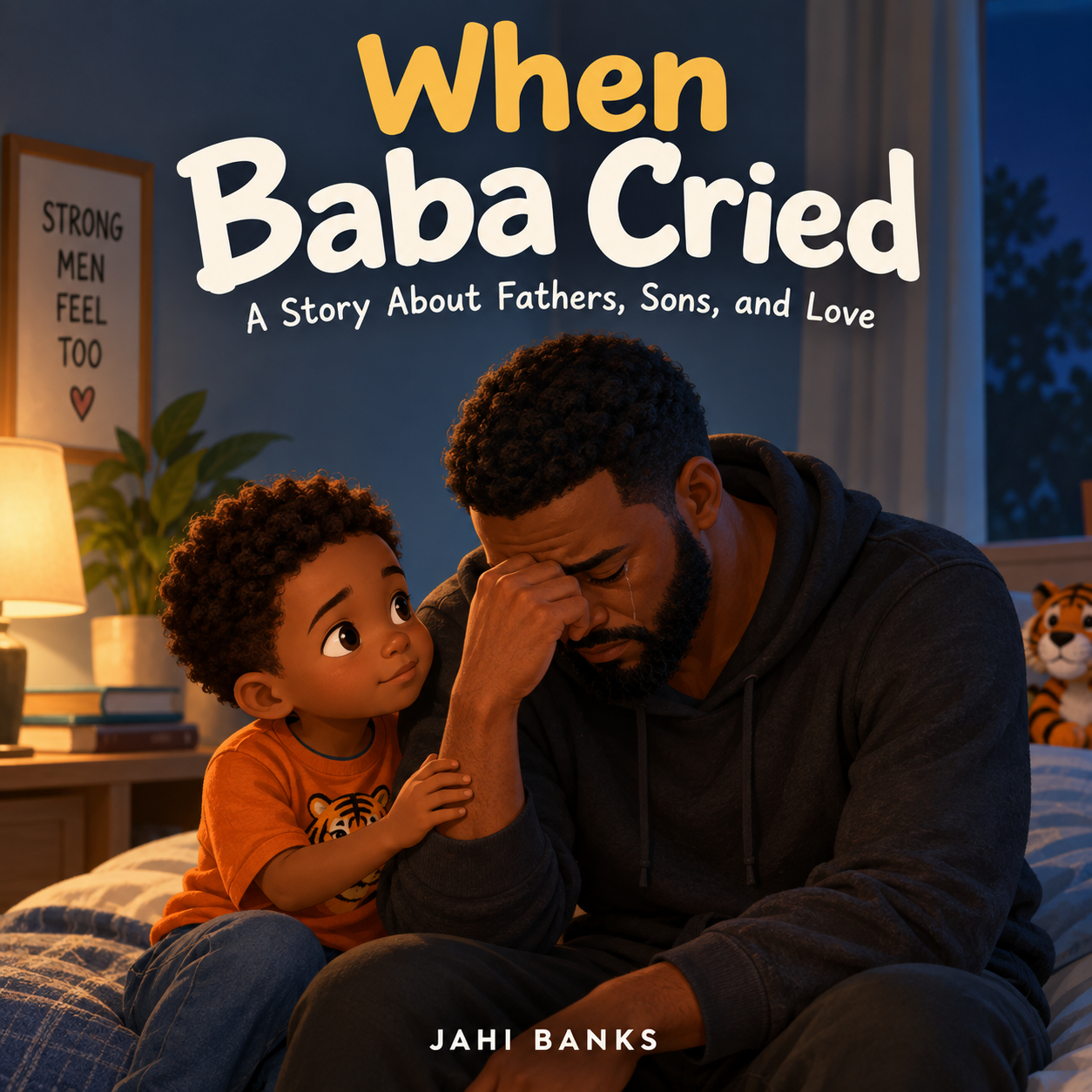 Book cover of When Baba Cried: A Story About Fathers, Sons, and Love by Jahi Banks.
