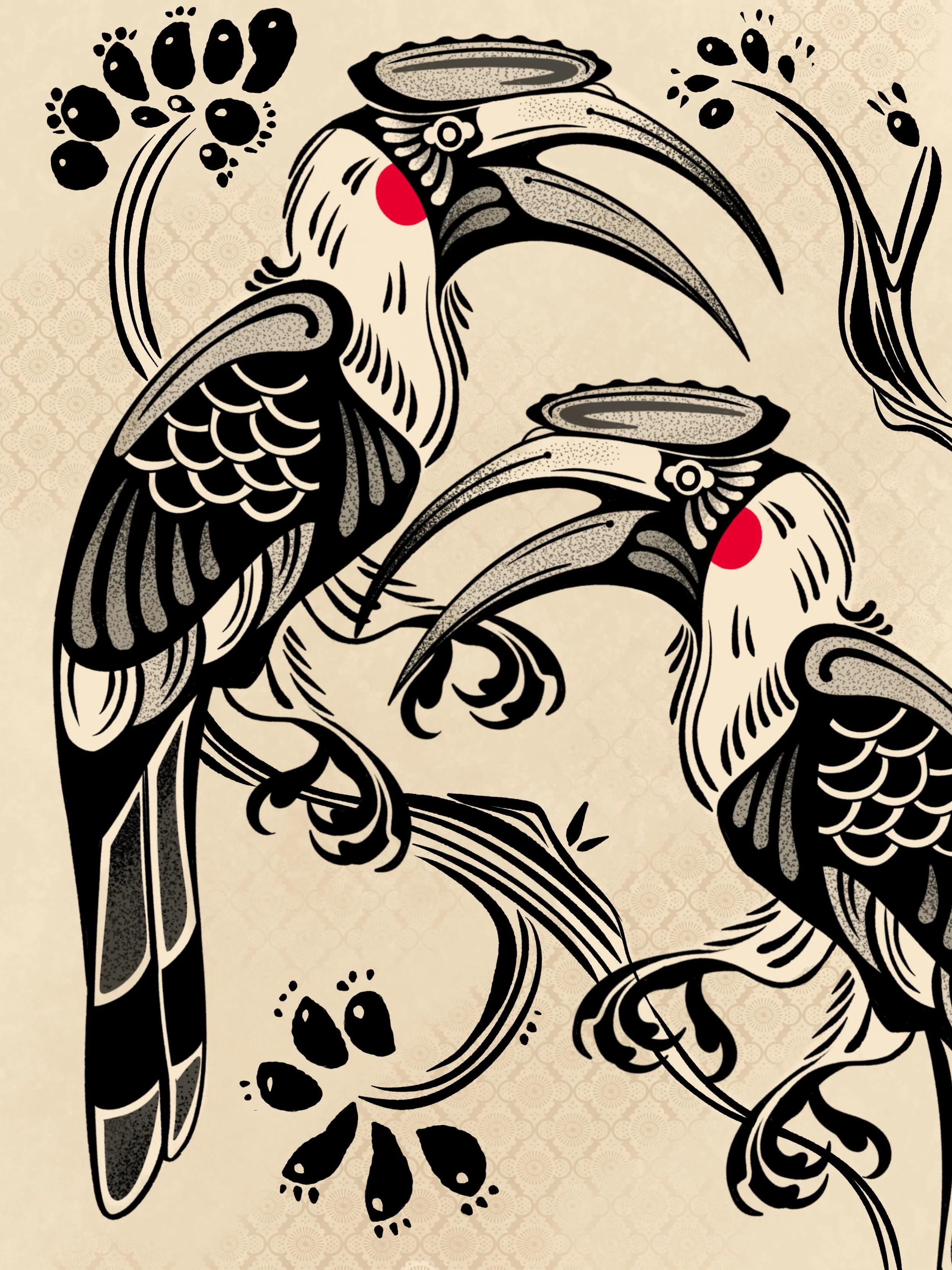 Went to @vogelparkavifauna, saw a great hornbill, absolutely fell in love. We belong together me and this bird.
Would love to tattoo it🖤

With love,
Lau🌸