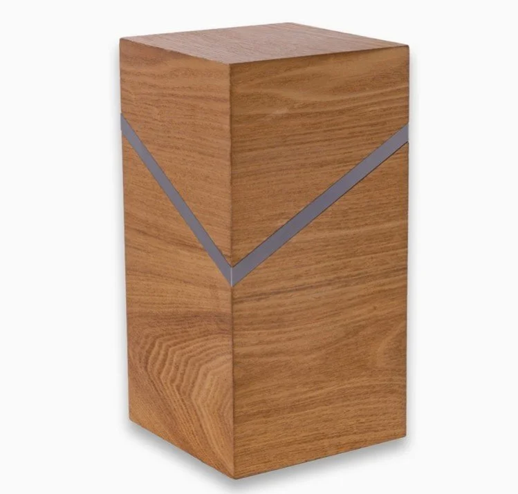 Contemporary Wood and Metal Large Urn.jpg